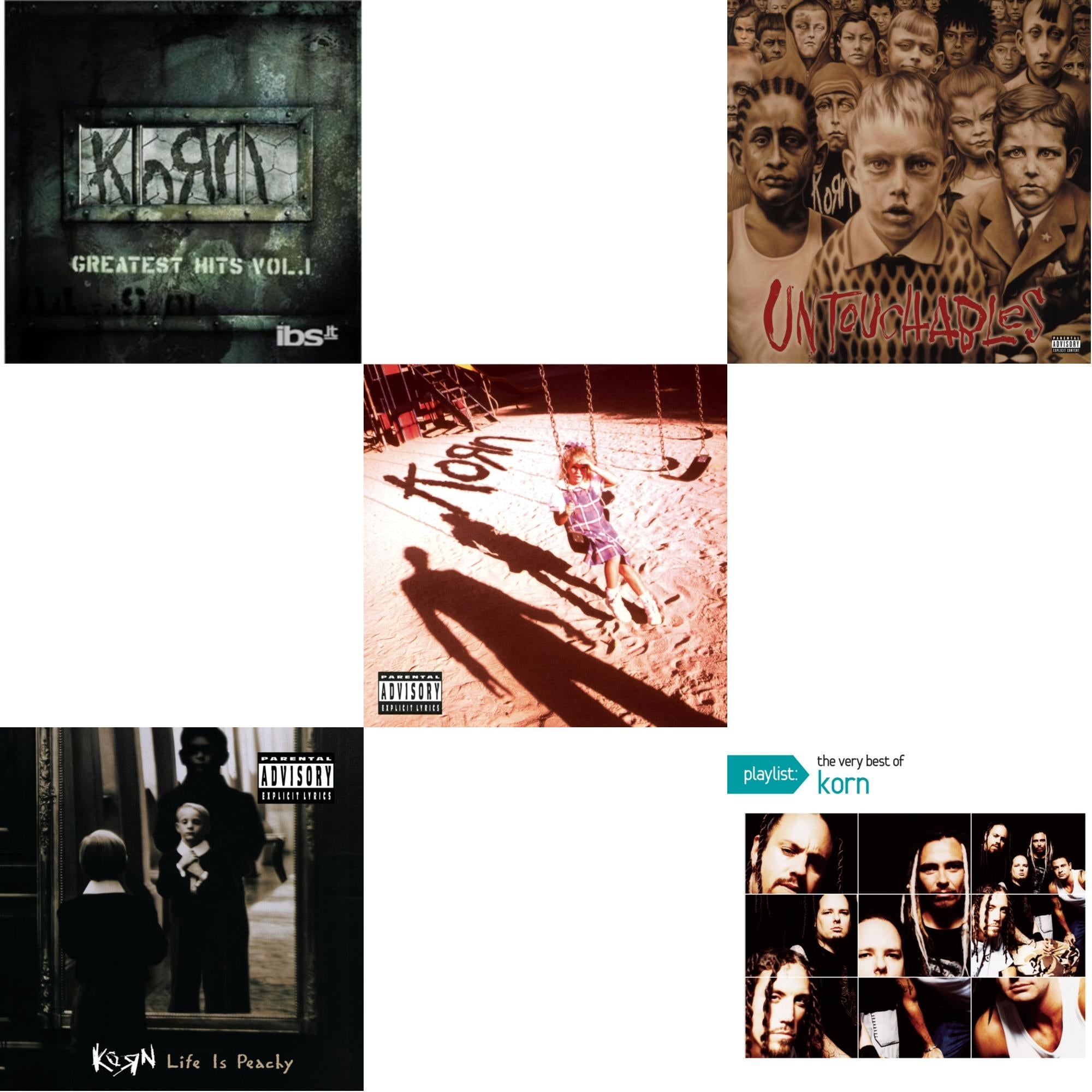 Greatest Hits Vol.1 & Life Is Peachy & Korn (Explicit) & Untouchables & Playlist: Very Best Of Korn
