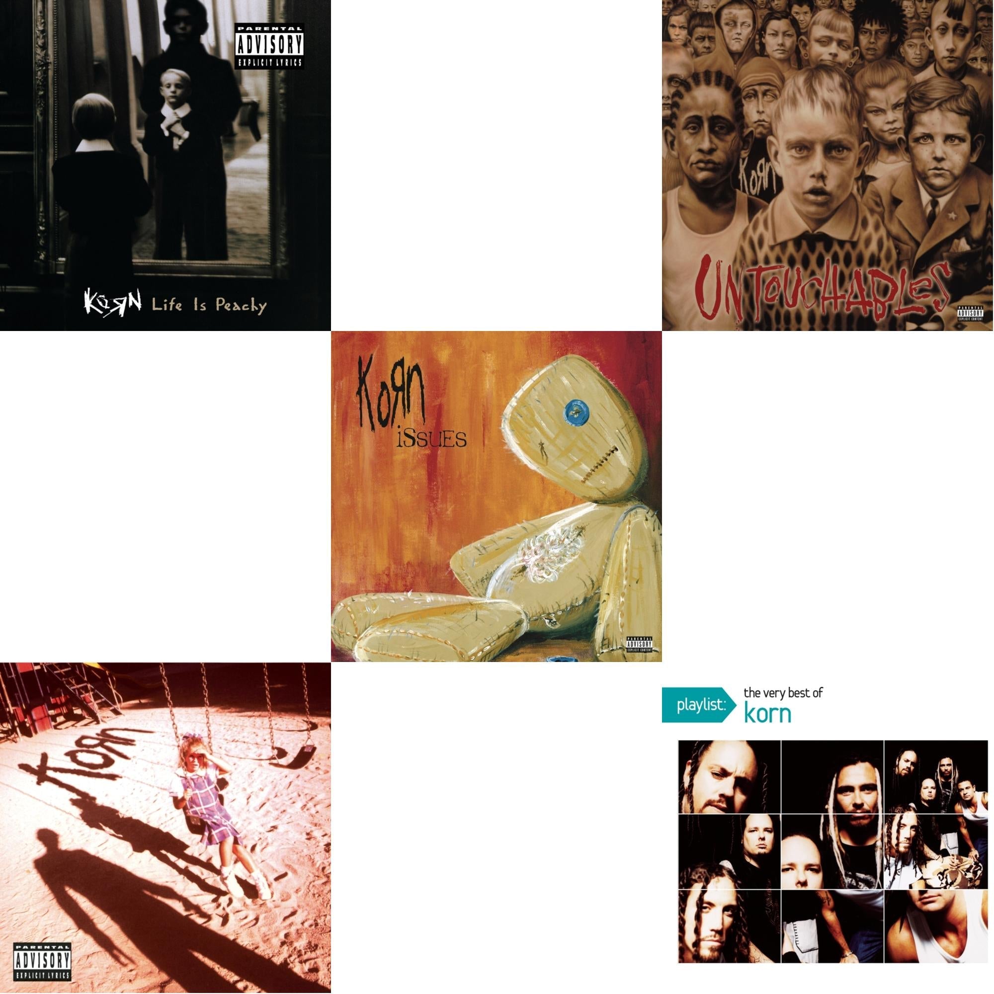 Life Is Peachy & Korn (Explicit) & Issues (Explicit) & Untouchables & Playlist: Very Best Of Korn