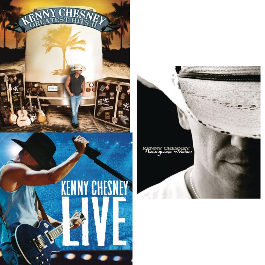 Kenny Chesney - Greatest Hits Ii & Kenny Chesney Live & Hemingway's Whiskey - CD Bundle