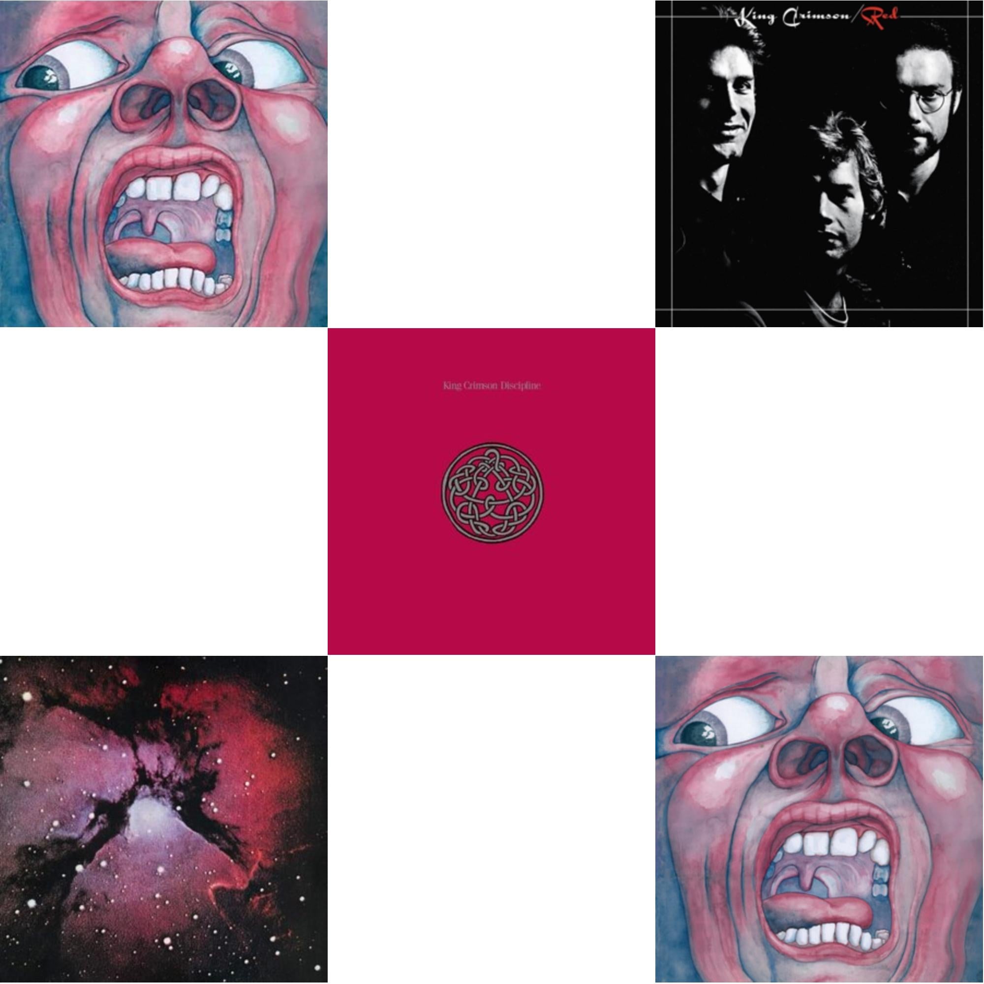 In The Court Of Crimson (200G/Remix/Ltd) & Islands (200G/Remix/Ltd) & Discipline (200G/2022 Steven Wilson Remix) & Red (200G) & In The Court Of The Crimson King (200G)