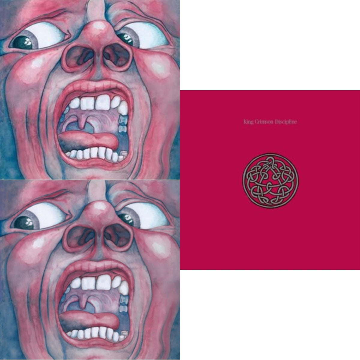 King Crimson - In The Court Of Crimson (200G/Remix/Ltd) & Discipline (200G/2022 Steven Wilson Remix) & In The Court Of The Crimson King (200G) - LP Vinyl Bundle
