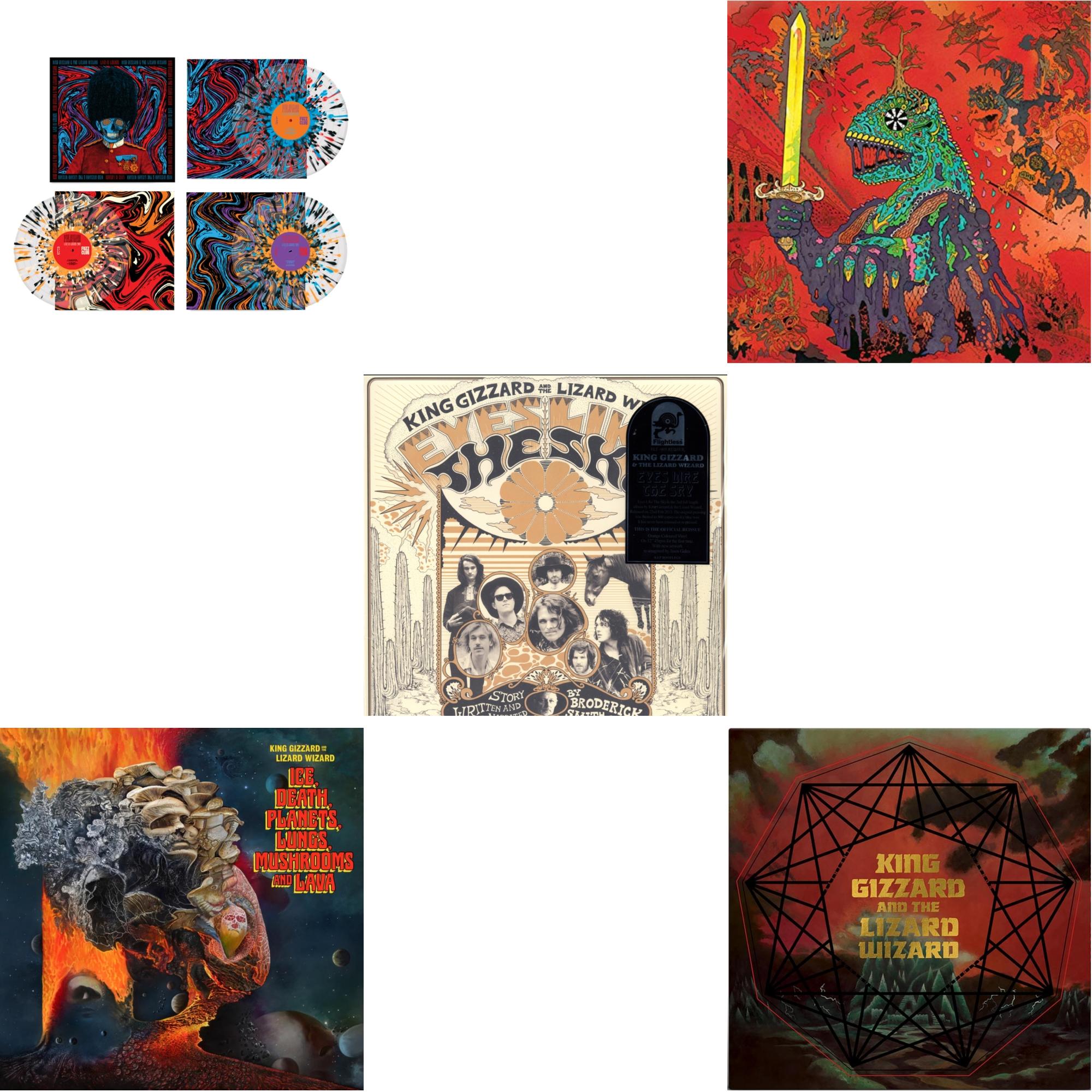 This is a 5 LP Vinyl SKU bundle.
1.This LP Vinyl is brand new.Format: LP VinylThis item's title is: Live In London '19 (Fuzz Club Official Bootleg) (Coloured LP Vinyl)Artist: King Gizzard & The Lizard WizardLabel: FUZZ CLUBBarcode: 5060467887076Release Date: 1/28/2020
2.