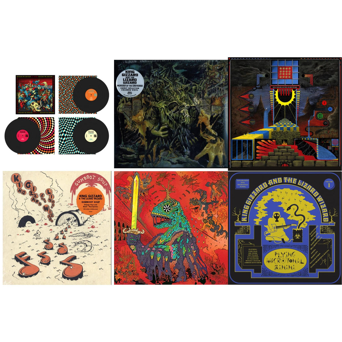This is a 6 LP Vinyl SKU bundle.
1.This LP Vinyl is brand new.Format: LP VinylThis item's title is: Live In Brussels '19 (Fuzz Club Official Bootleg)Artist: King Gizzard & The Lizard WizardLabel: FUZZ CLUBBarcode: 5060467887106Release Date: 1/10/2025
2.This LP Vinyl is brand new.