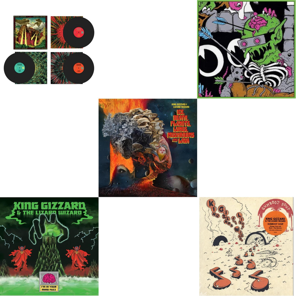 This is a 5 LP Vinyl SKU bundle.
1.This LP Vinyl is brand new.Format: LP VinylThis item's title is: Live In Adelaide '19 (Fuzz Club Official Bootleg)Artist: King Gizzard & The Lizard WizardLabel: FUZZ CLUBBarcode: 5060467887144Release Date: 1/10/2025
2.This LP Vinyl is brand new.