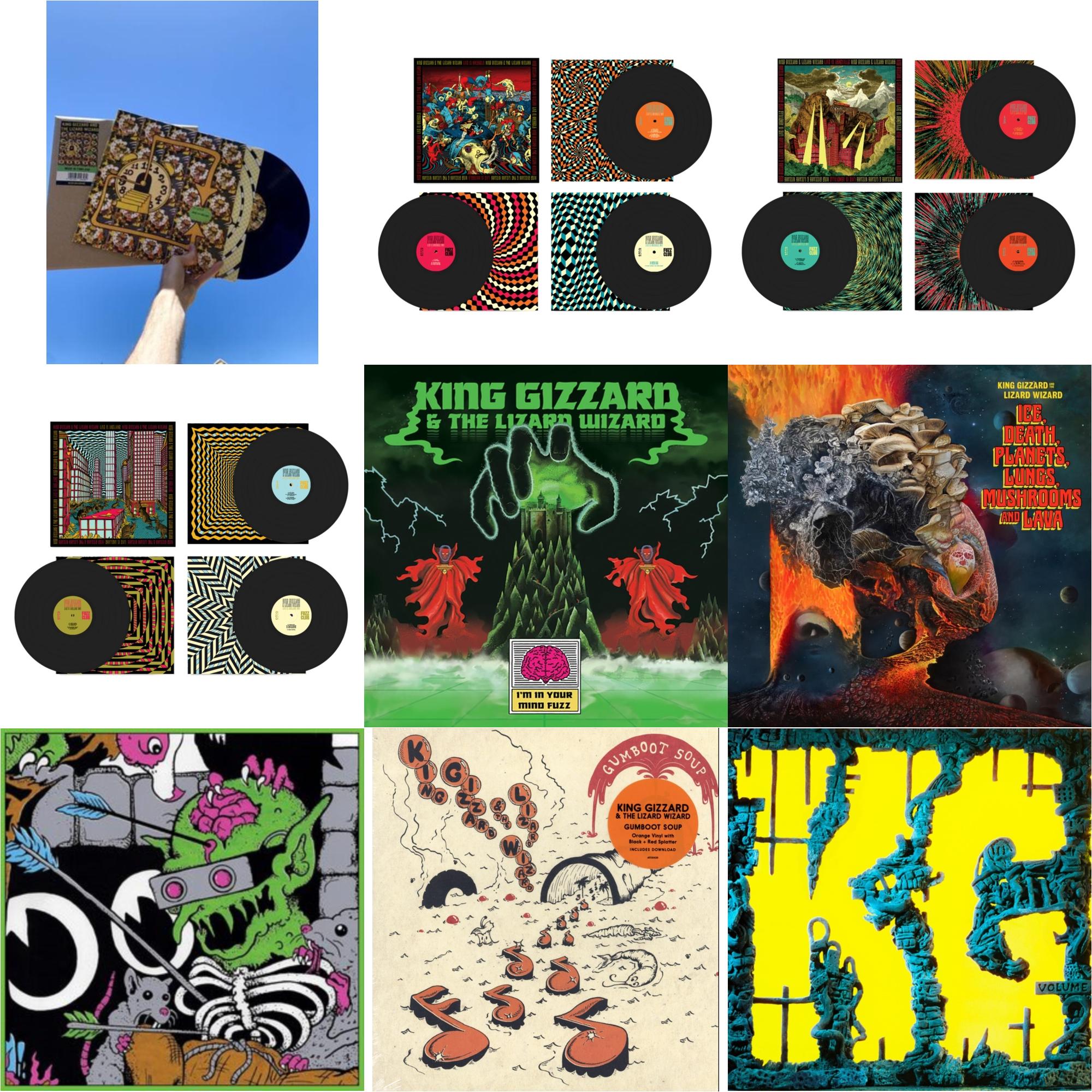 King Gizzard & The Lizard Wizard - Made In Timeland & Live In Brussels '19 (Fuzz Club Official Bootleg) & Live In Adelaide '19 (Fuzz Club Official Bootleg) & Live In Asheville '19 (Fuzz Club Official Bootleg) & I'm In Your Mind Fuzz & Ice, Death,