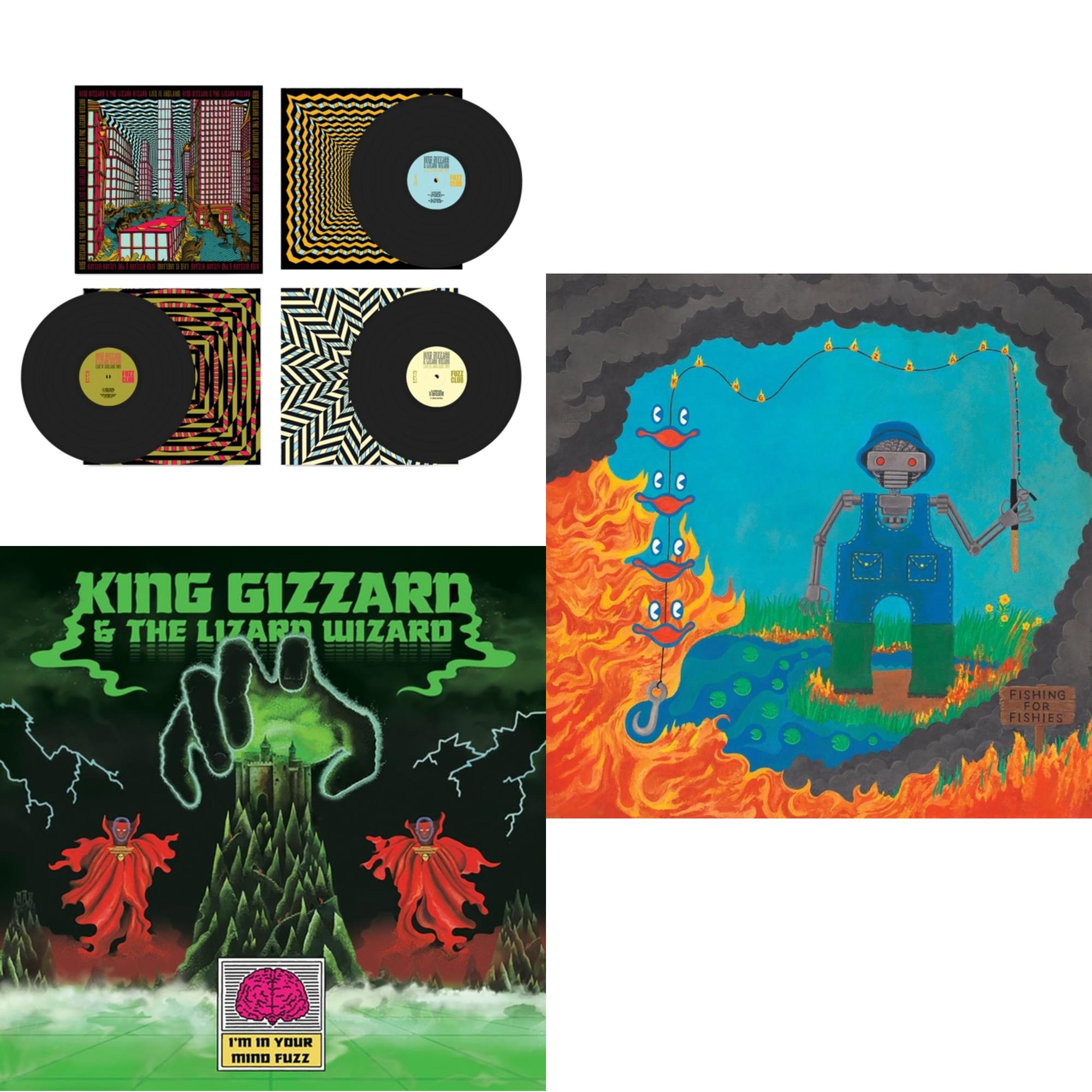 Live In Asheville '19 (Fuzz Club Official Bootleg) & I'm In Your Mind Fuzz & Fishing For Fishies (Oil Spill Edition LP Vinyl)