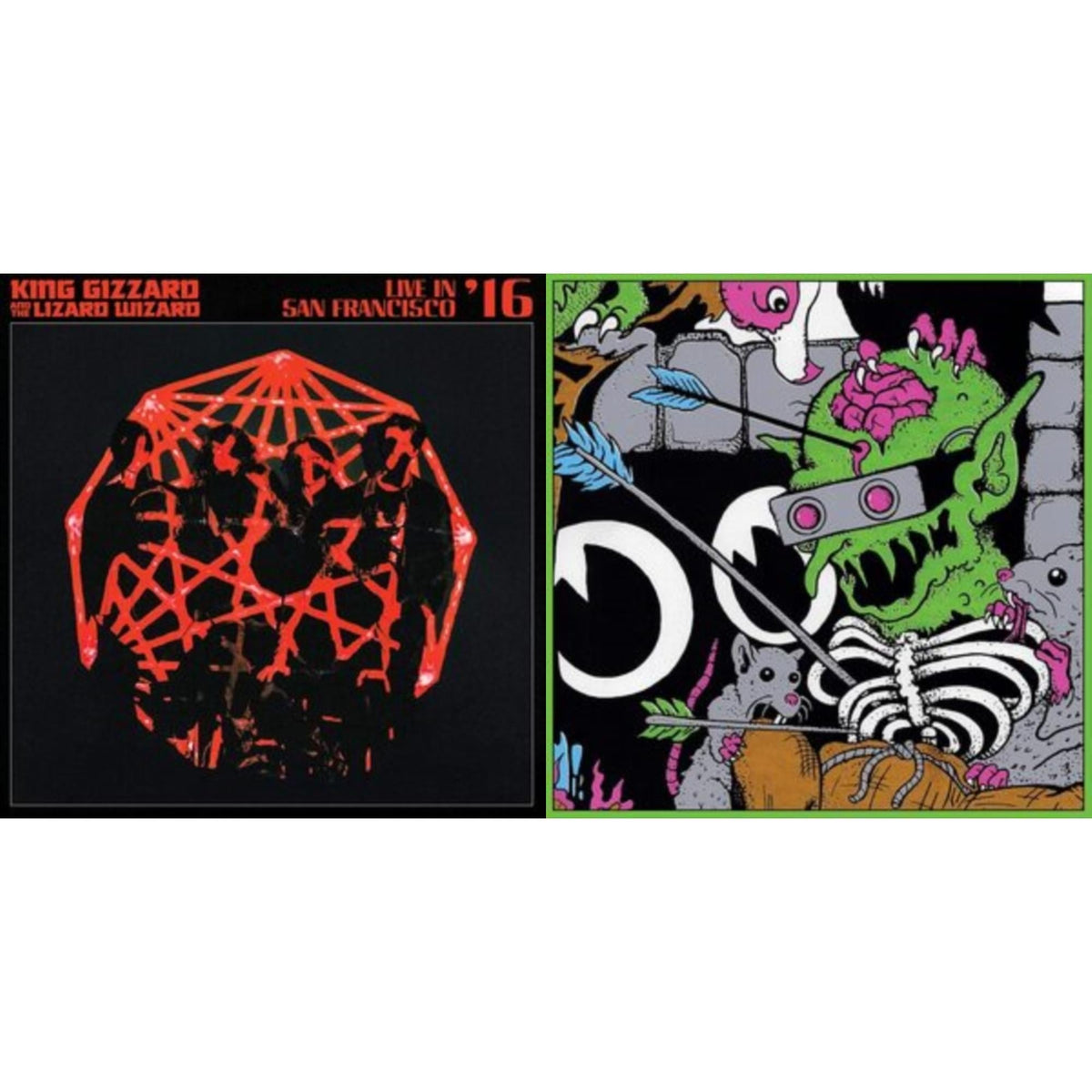 King Gizzard & The Lizard Wizard - Live In Brussels '19 (140G/3LP) & Live In San Francisco '16 (Deluxe/2LP/Fog/Sunburst Vinyl)