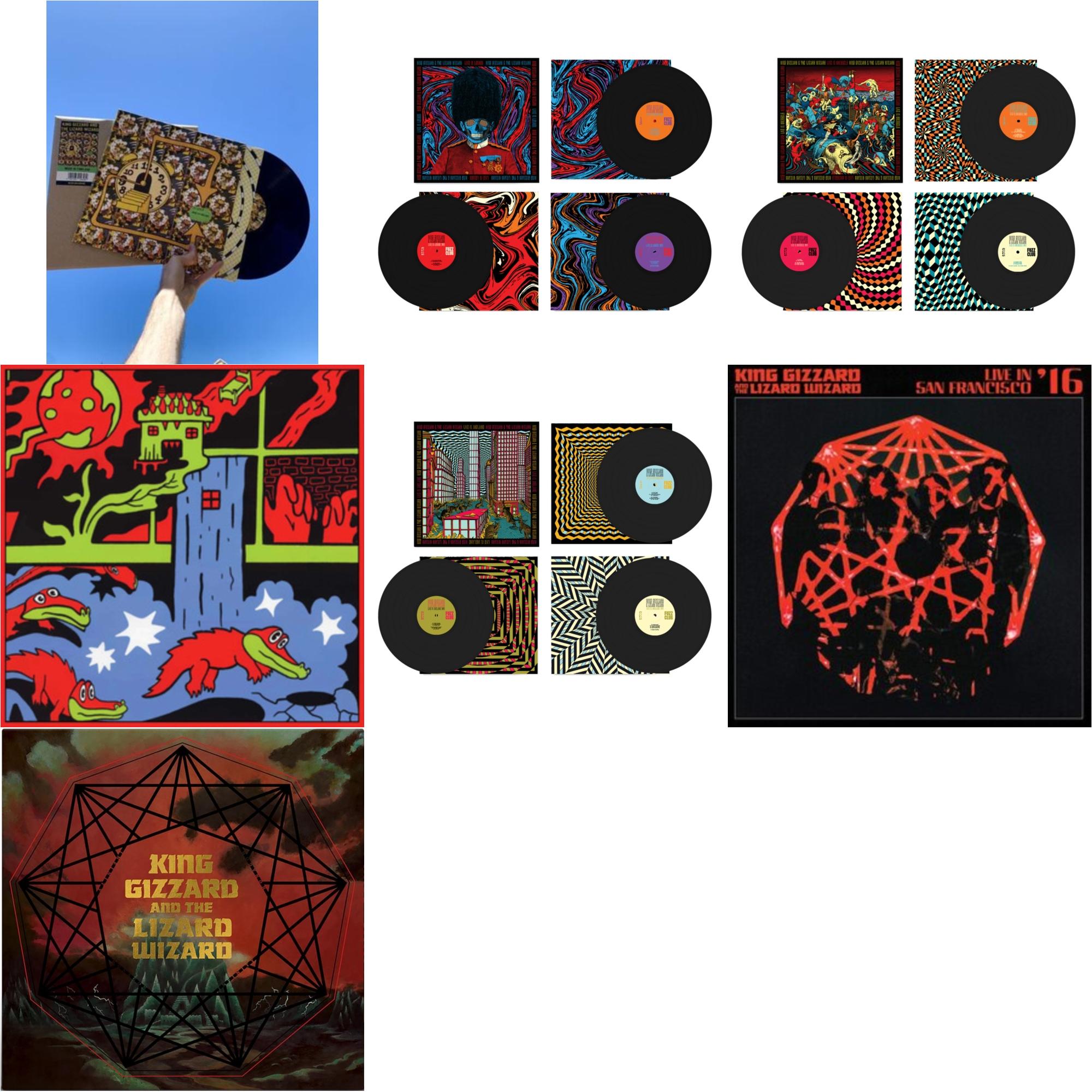 King Gizzard & The Lizard Wizard - Made In Timeland & Live In London '19 (Fuzz Club Official Bootleg) & Live In Brussels '19 (Fuzz Club Official Bootleg) & Live In Paris '19 (Fuzz Club Official Bootleg) & Live In Asheville '19 (Fuzz Club Official