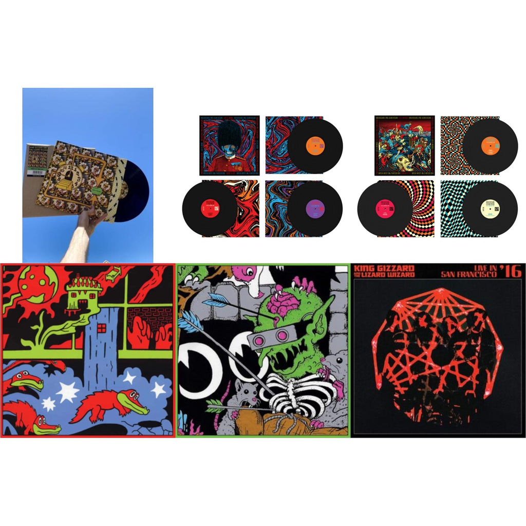 King Gizzard & The Lizard Wizard - Made In Timeland & Live In London '19 (Fuzz Club Official Bootleg) & Live In Brussels '19 (Fuzz Club Official Bootleg) & Live In Paris '19 (Fuzz Club Official Bootleg) & Live In Brussels '19 (140G/3LP) & Live In San
