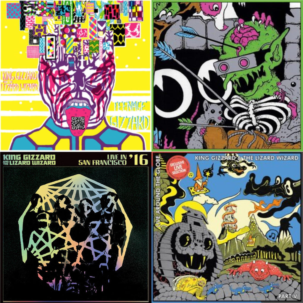 Teenage Gizzard (Fuzz Club Official Bootleg) (Deluxe Edition) & Live In Brussels '19 (140G/3LP) & Live In San Francisco '16 (Deluxe/2LP/Fog/Sunburst Vinyl) & Live Around The Globe: Part V (Colored LP Vinyl)