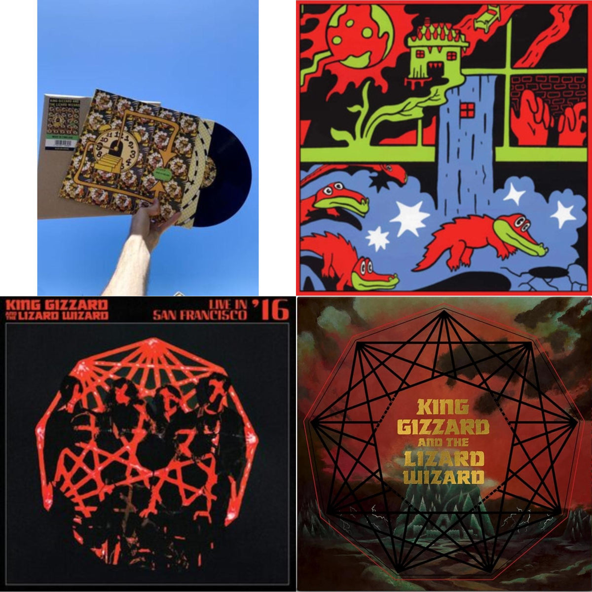 Made In Timeland & Live In Paris '19 (Fuzz Club Official Bootleg) & Live In San Francisco '16 (Deluxe/2LP/Fog/Sunburst Vinyl) & Nonagon Infinity (Alien Warp Drive Edition) (2LP/Coloured Vinyl)