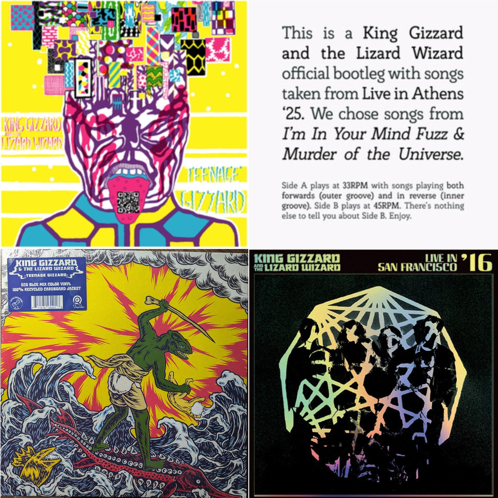 Teenage Gizzard (Fuzz Club Official Bootleg) (Deluxe Edition) & Songs From I'm In Your Mind Fuzz & Murder Of The Universe Live In Athens '25 & Teenage Gizzard (Blue Eco Mix LP Vinyl) & Live In San Francisco '16 (Deluxe/2LP/Fog/Sunburst Vinyl)