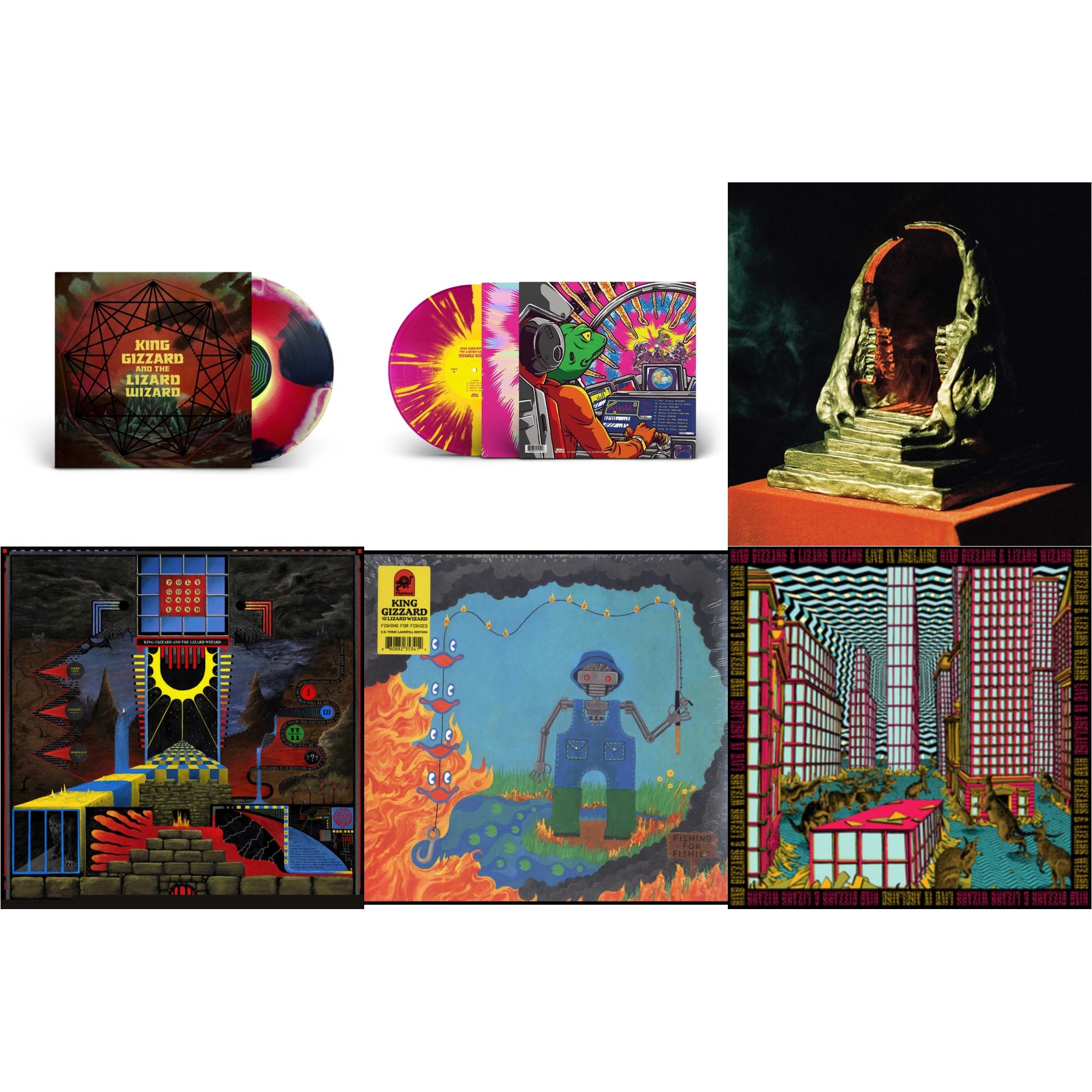 This is a 6 LP Vinyl SKU bundle.
1.This LP Vinyl is brand new.Format: LP VinylMusic Style: Alternative RockThis item's title is: Nonagon Infinity (Yellow/Red/Black LP Vinyl)Artist: King Gizzard & The Lizard WizardLabel: ATO RECORDSBarcode: 880882413613Release Date: 8/6/2020
2.