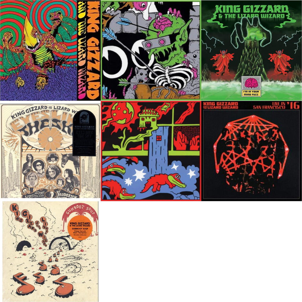 This is a 7 LP Vinyl SKU bundle.
1.This LP Vinyl is brand new.Format: LP VinylThis item's title is: Live In Paris '19 (Fuzz Club Official Bootleg)Artist: King Gizzard & The Lizard WizardLabel: FUZZ CLUBBarcode: 5060467887120Release Date: 5/28/2021
2.This LP Vinyl is brand new.
