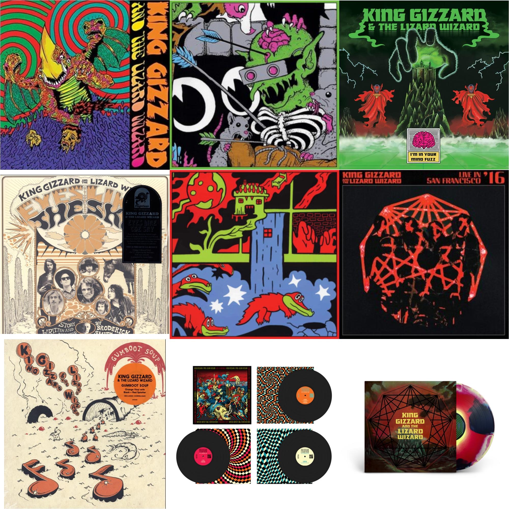 This is a 9 LP Vinyl SKU bundle.
1.This LP Vinyl is brand new.Format: LP VinylMusic Style: Garage RockThis item's title is: Willoughby's Beach (Tangerine LP Vinyl)Artist: King Gizzard & The Lizard WizardLabel: ATO RECORDSBarcode: 880882339319Release Date: 11/16/2018
2.