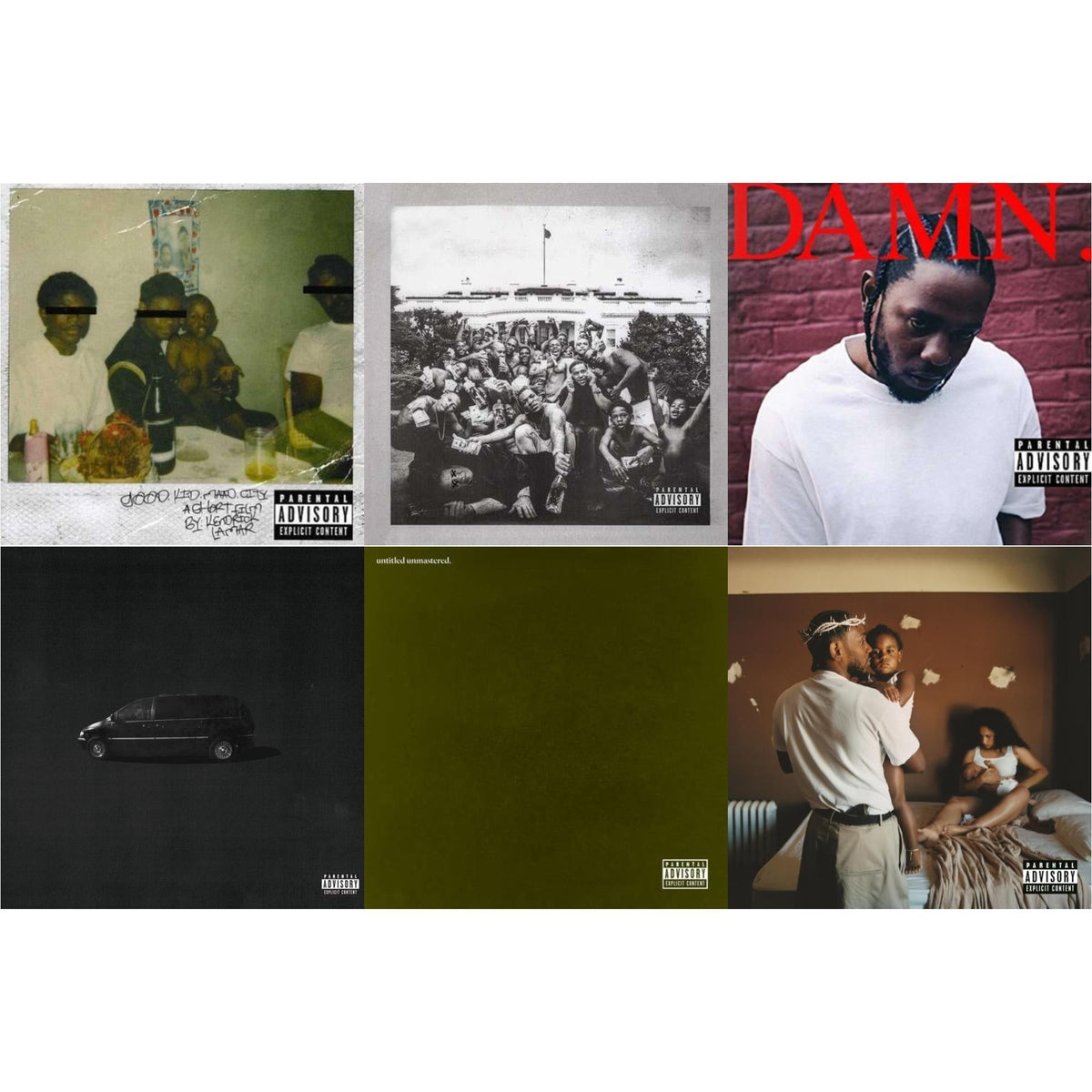 Mr. Morale & The Big Steppers (X) & Good Kid, M.A.A.D City (X) (10Th Anniversary Edition) & Good Kid, M.A.A.D City (Remixes) & To Pimp A Butterfly & Untitled Unmastered (X) & Damn.