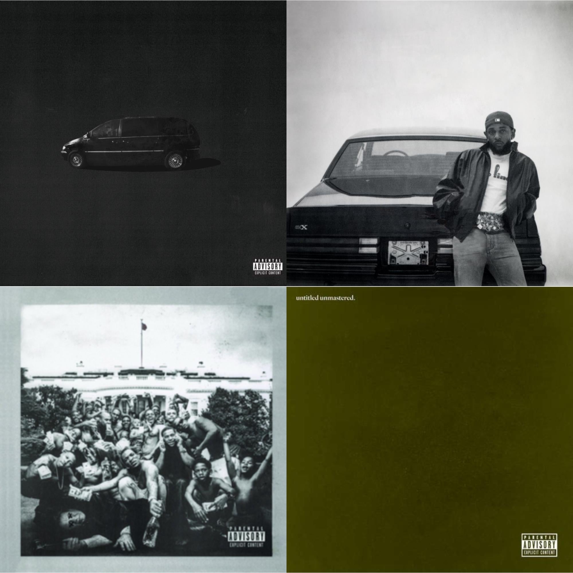 Good Kid, M.A.A.D City (X) (10Th Anniversary Edition) & Gnx (X) & To Pimp A Butterfly & Untitled Unmastered (X)