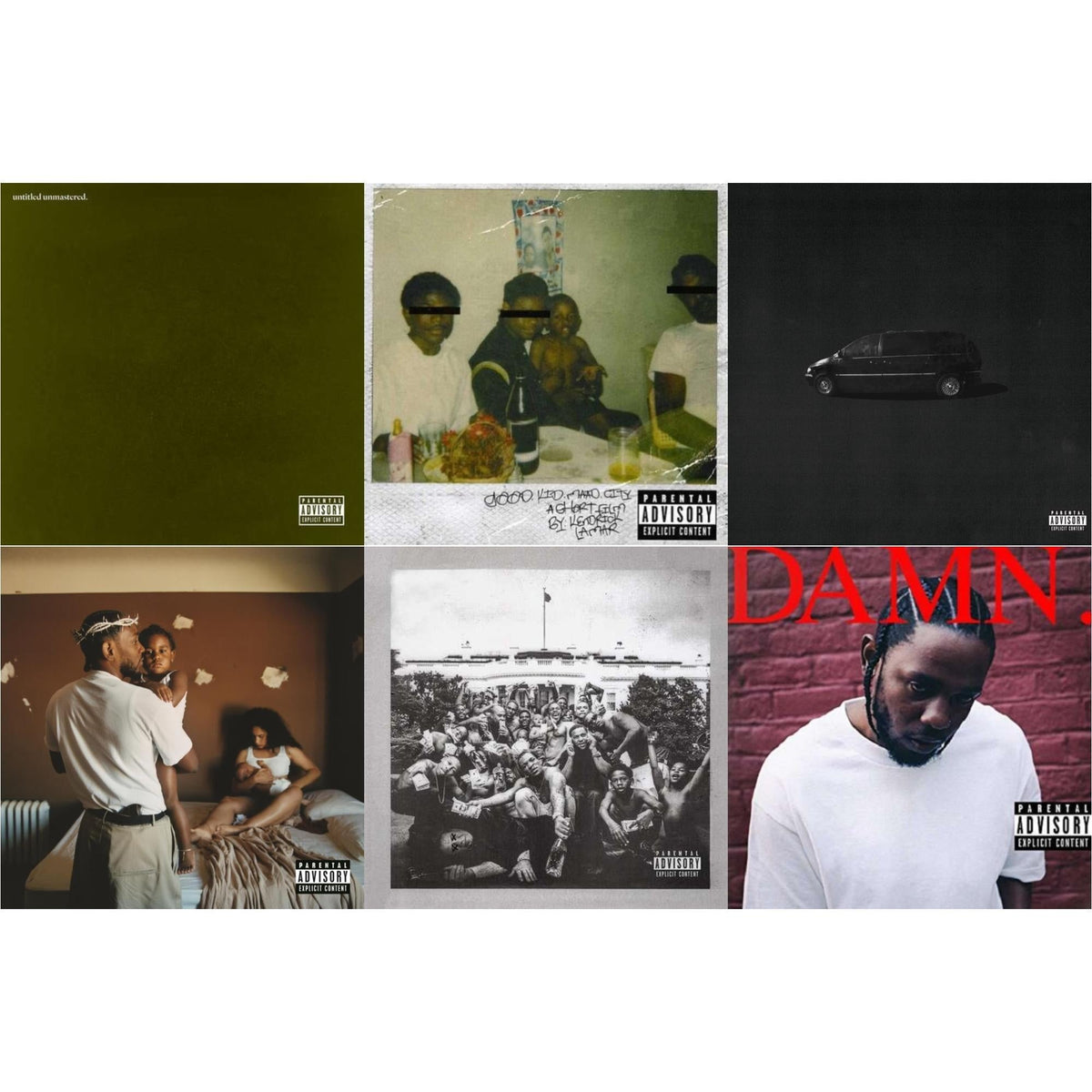 Kendrick Lamar - Mr. Morale & The Big Steppers (X) & Good Kid, M.A.A.D City (X) (10Th Anniversary Edition) & Good Kid, M.A.A.D City (Remixes) & To Pimp A Butterfly & Untitled Unmastered (X) & Damn. - CD Bundle