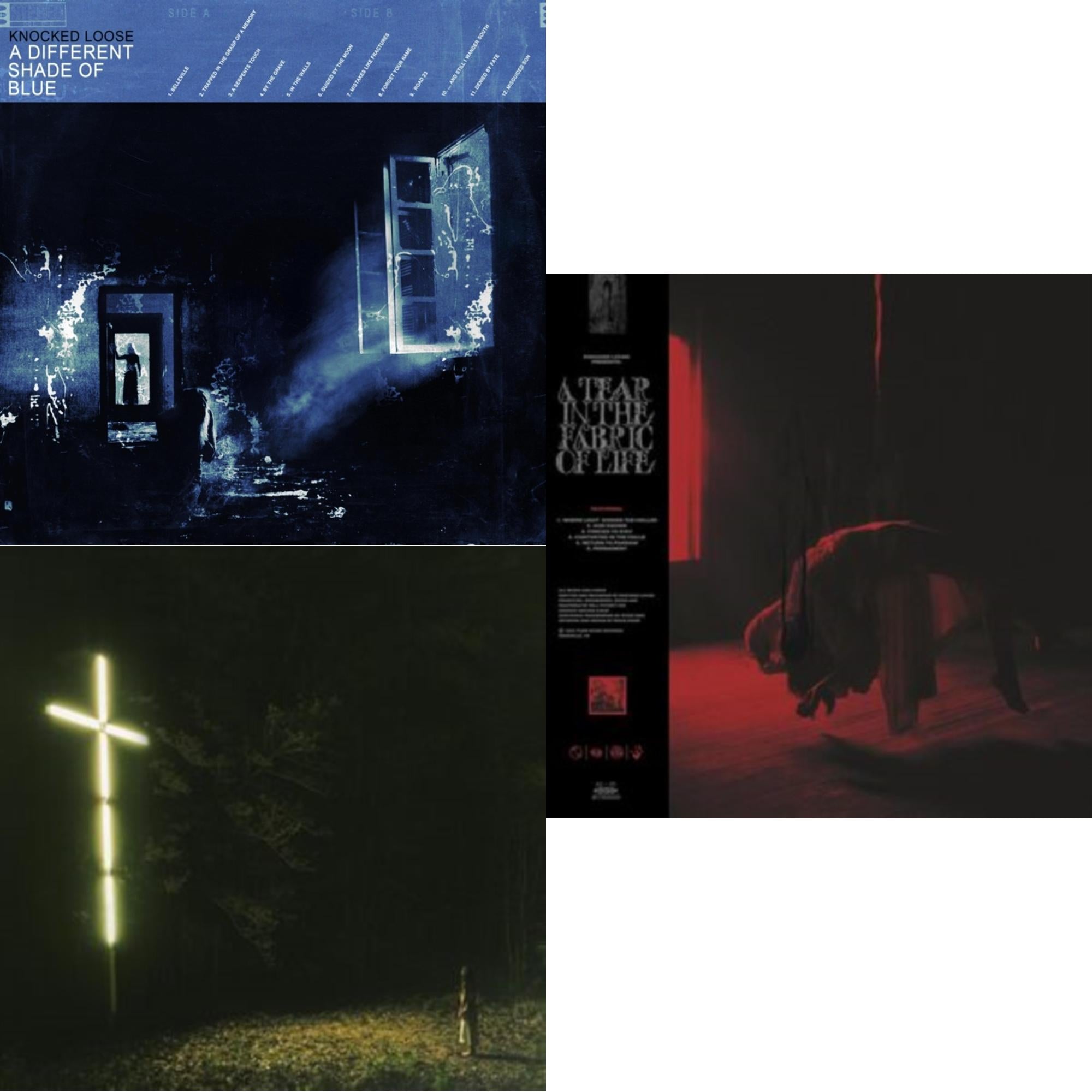 Different Shade Of Blue & You Won't Go Before You're Supposed To (Green/Yellow W/ Black Splatter LP Vinyl) & Tear In The Fabric Of Life (9Th Pressing/Clear W/ Blood Red & Black Splatter LP Vinyl)