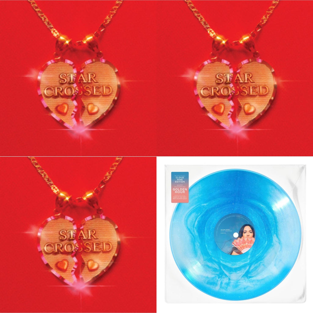 This is a 4 LP Vinyl SKU bundle.
1.This LP Vinyl is brand new.Format: LP VinylMusic Style: FolkThis item's title is: Star-Crossed (Ruby Red LP Vinyl)Artist: Kacey MusgravesLabel: MCA NASHVILLE / INTERSCOPEBarcode: 602435810270Release Date: 9/10/2021
2.This LP Vinyl is brand new.