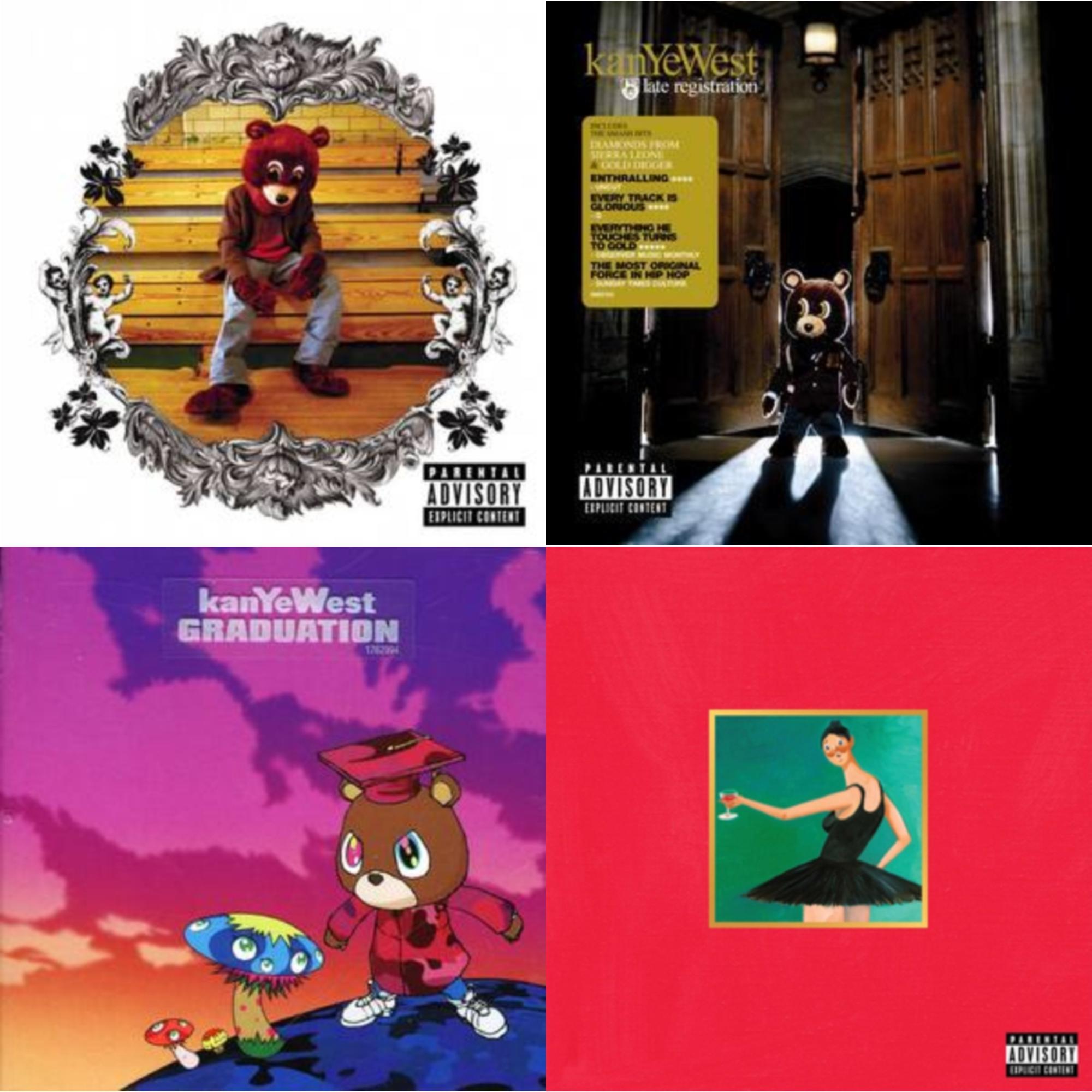 College Dropout & Late Registration & Graduation & My Beautiful Dark Twisted Fantasy