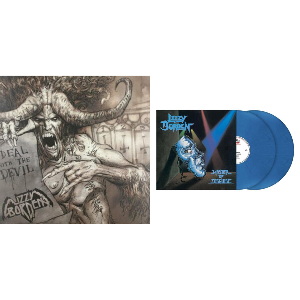Lizzy Borden - Master Of Disguise (Sky Blue Marbled LP Vinyl) & Deal With The Devil (Clear W/ Warm Gray Marbled LP Vinyl)