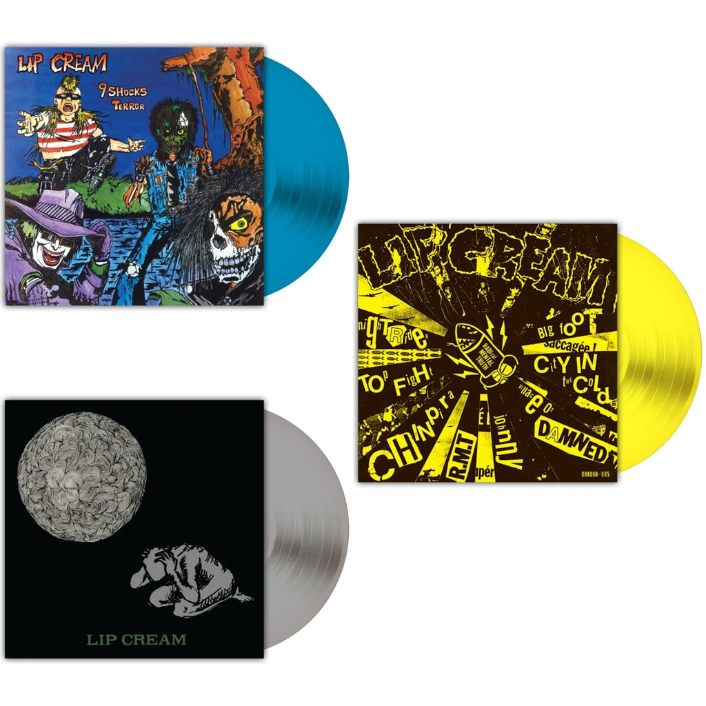 9 Shocks Terror (Royal Blue LP Vinyl) & Sin (Silver LP Vinyl) & Big Foot Cassette (Highlighter Yellow LP Vinyl)