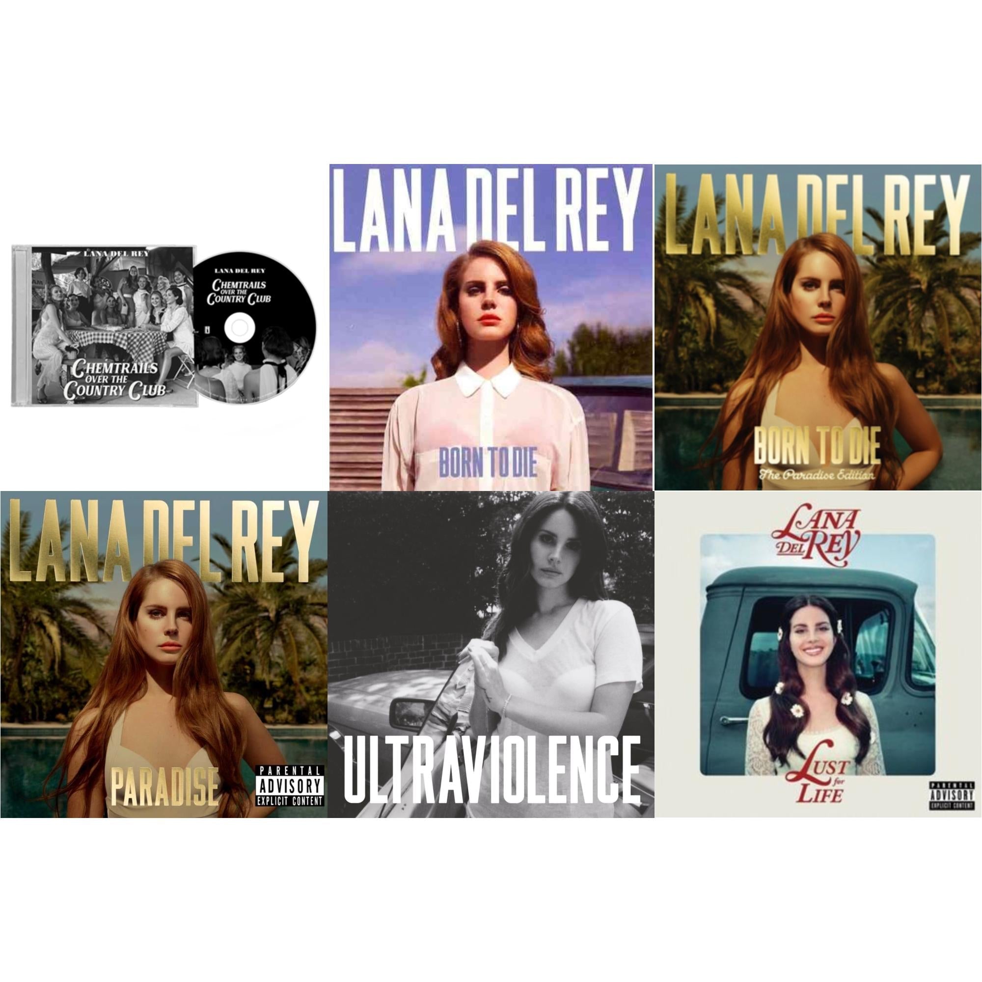 Chemtrails Over The Country Club & Born To Die & Born To Die (Paradise Edition) & Paradise & Ultraviolence & Lust For Life
