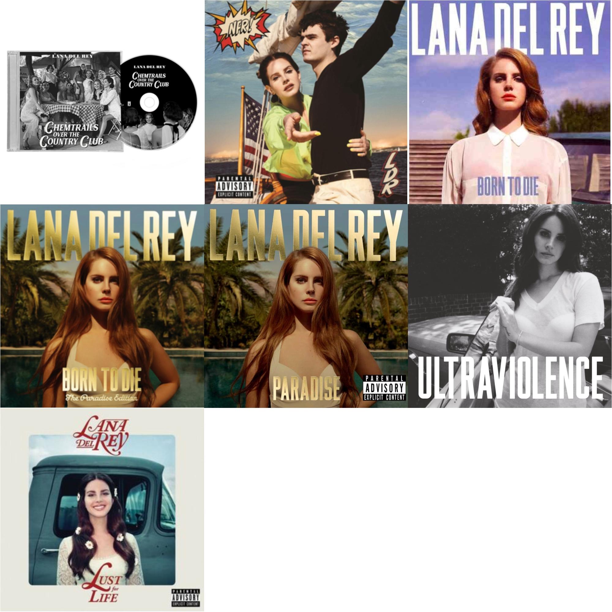 Chemtrails Over The Country Club & Nfr! & Born To Die & Born To Die (Paradise Edition) & Paradise & Ultraviolence & Lust For Life