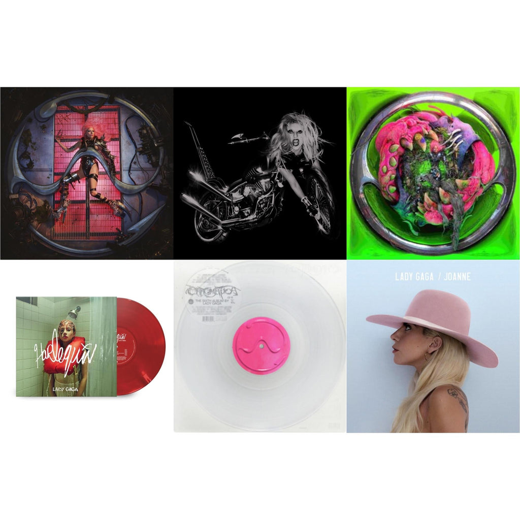 Chromatica (180G) & Born This Way - The Tenth Anniversary (3LP) & Dawn Of Chromatica (Clear LP Vinyl) & Harlequin (Red LP Vinyl) & Chromatica (Milky Clear LP Vinyl) & Joanne