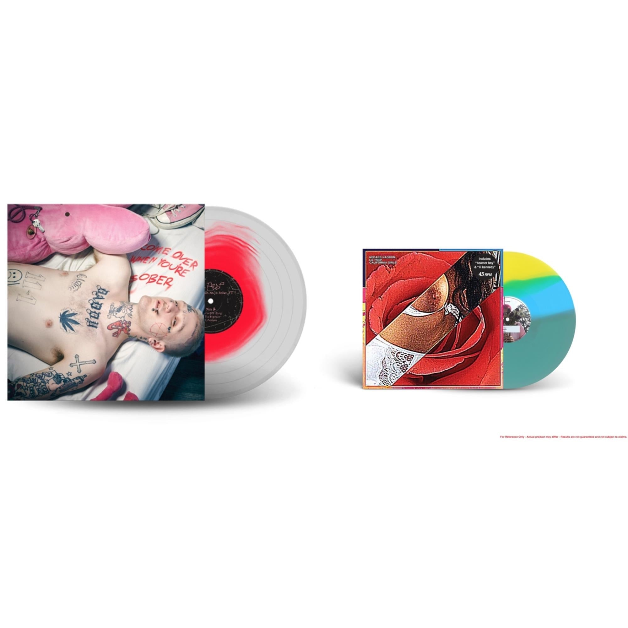 Come Over When You're Sober, Pt.1 (Pink In Clear LP Vinyl) & California Girls (Tri-Color Stripes/Trans. Electric Blue/Opaque Sky Blue/Opaque Light Yellow LP Vinyl)