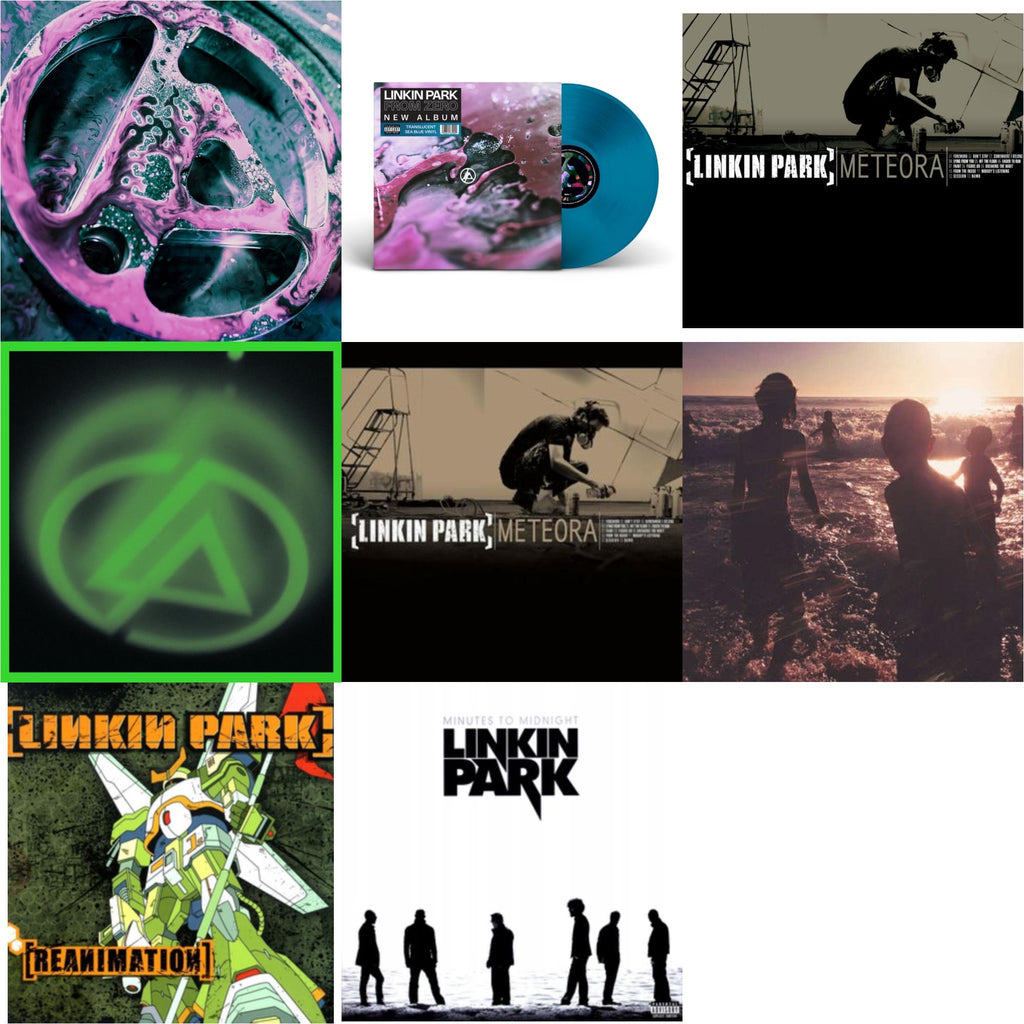 From Zero (Deluxe/2LP/Translucent Emerald Green Vinyl) & From Zero (Translucent Sea Blue LP Vinyl) & Meteora (Marbled LP Vinyl) & Papercuts (2LP) & Meteora & One More Light & Reanimation & Minutes To Midnight
