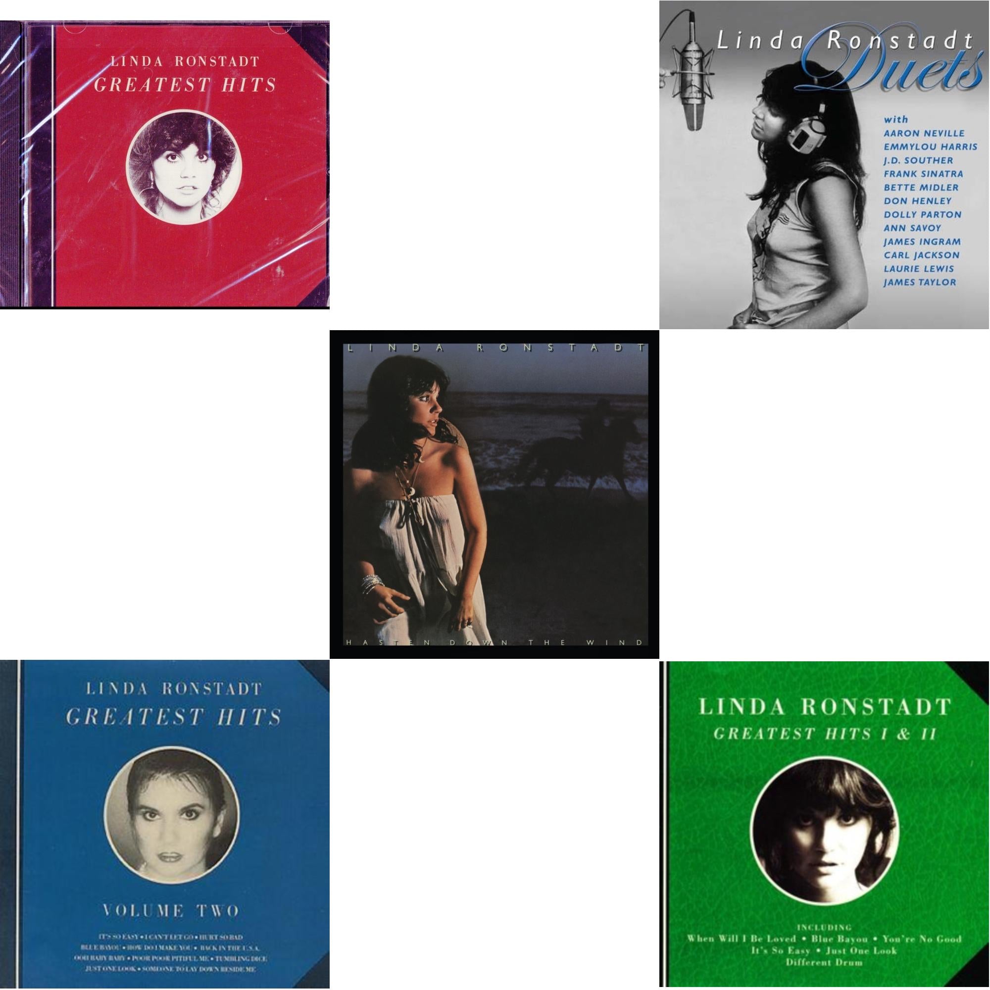Greatest Hits Vol.1 & Greatest Hits Vol2 & Hasten Down The Wind & Duets & Greatest Hits 1 & 2