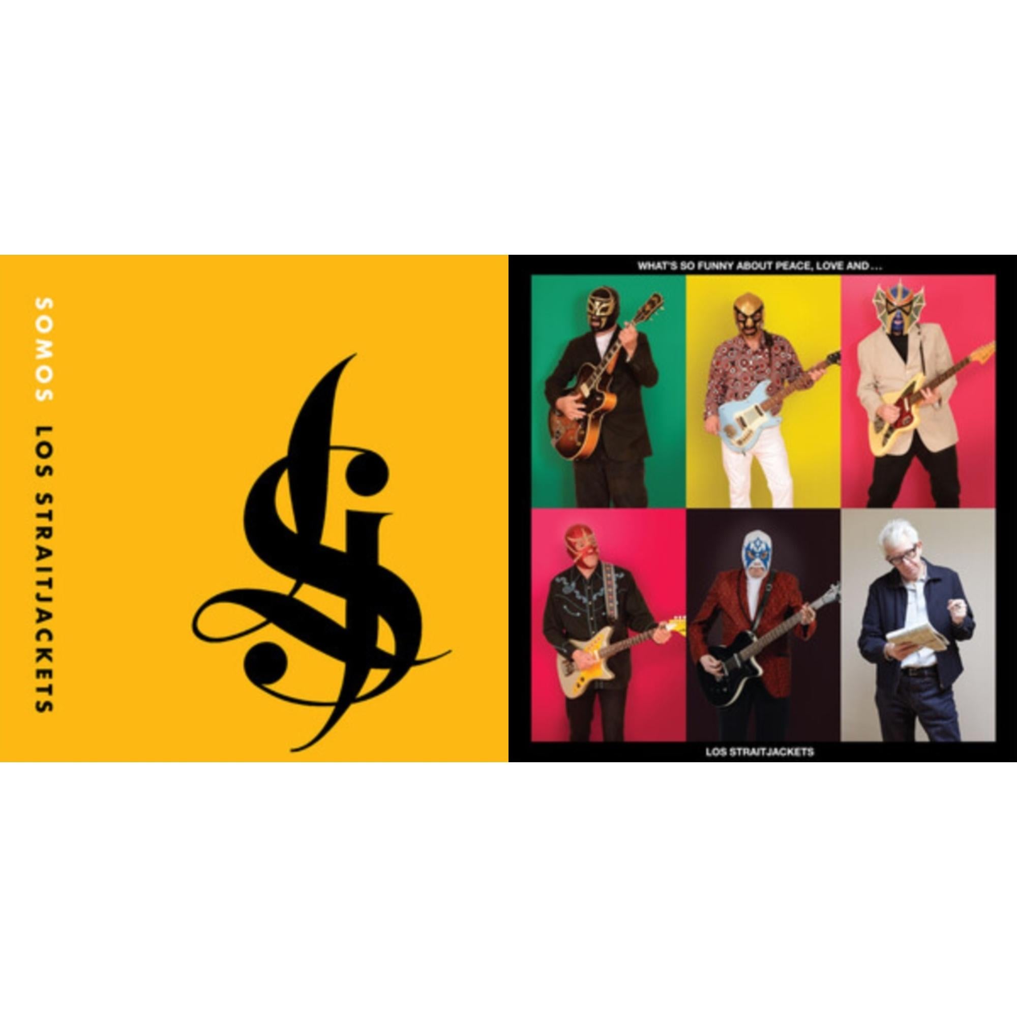 Somos Los Straitjackets (Yellow LP Vinyl) & What's So Funny About Peace, Love & Los Straitjackets (Yellow LP Vinyl)