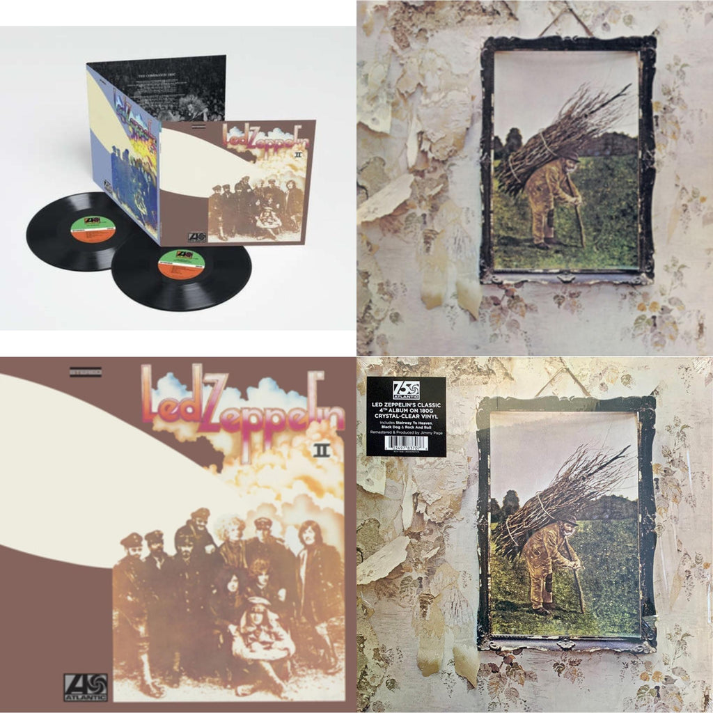 Led Zeppelin Ii (Deluxe Remastered/2LP/180) & Led Zeppelin Iv & Led Zeppelin Ii (180G/Remastered) & Led Zeppelin Iv (Clear LP Vinyl/180G) (Atl75)