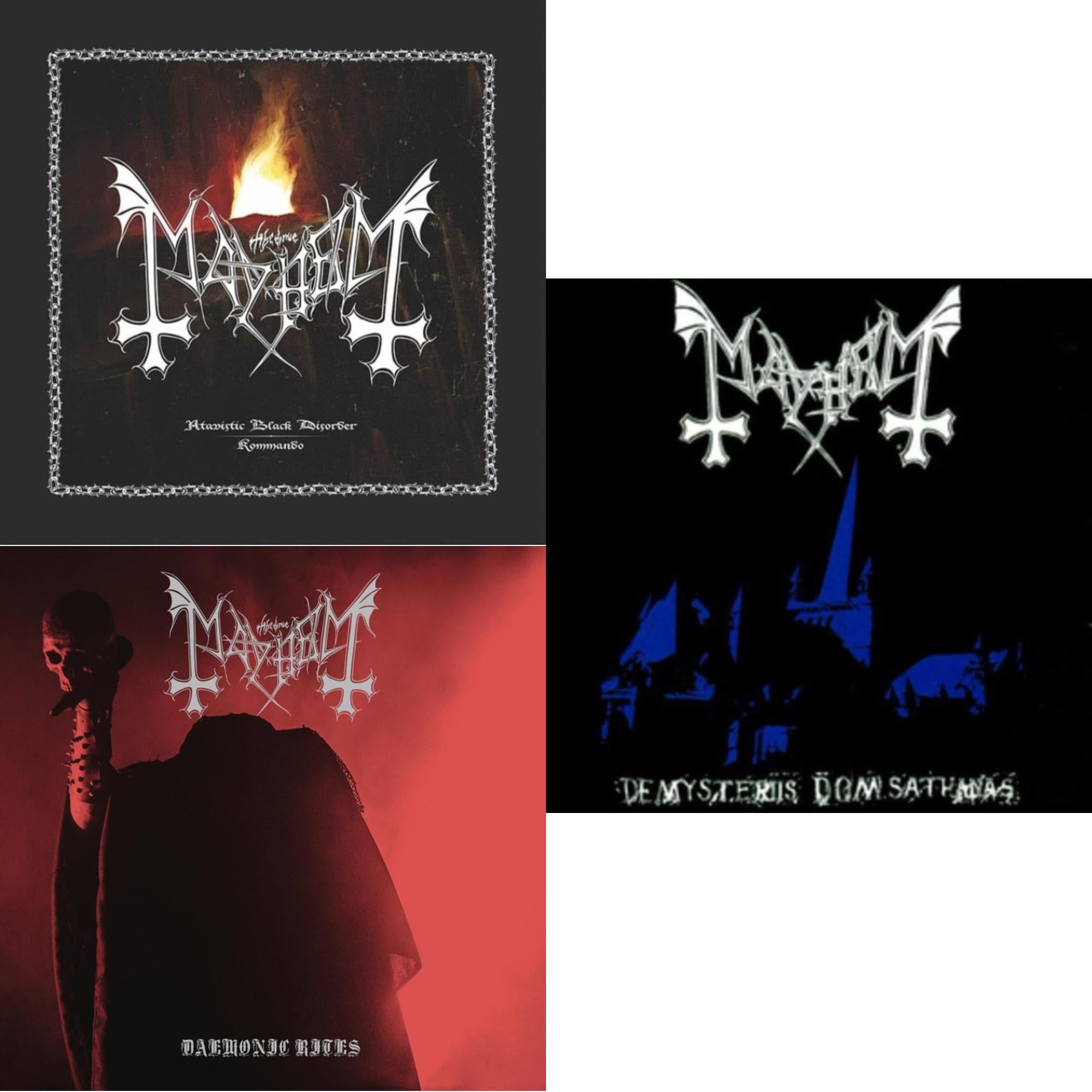 Atavistic Black Disorder / Kommando - Ep & Daemonic Rites (2LP) & De Mysteriis Dom Sathanas (Purple LP Vinyl)