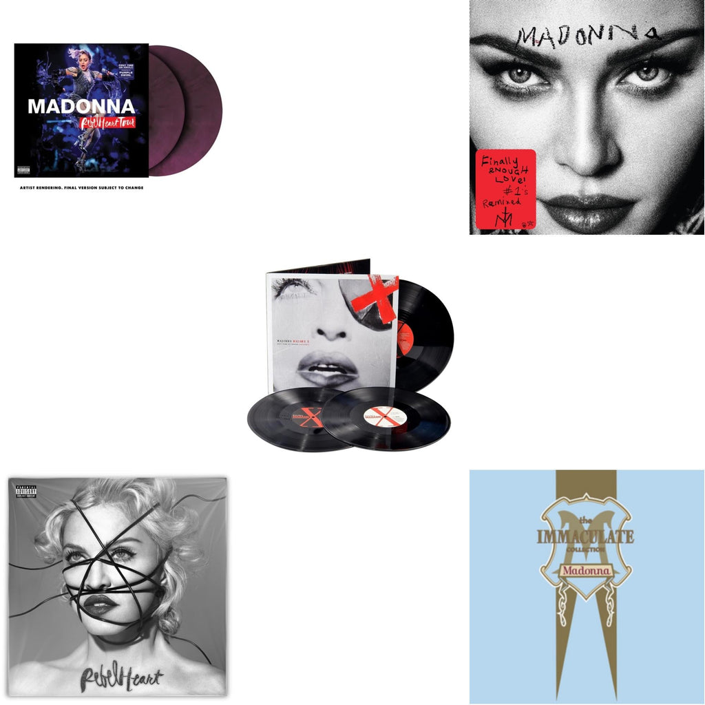 Rebel Heart Tour (X) (Purple Galaxy Swirl Vinyl/2LP) & Rebel Heart & Madame X (Live) (3LP) & Finally Enough Love (2LP) & Immaculate Collection (2LP)