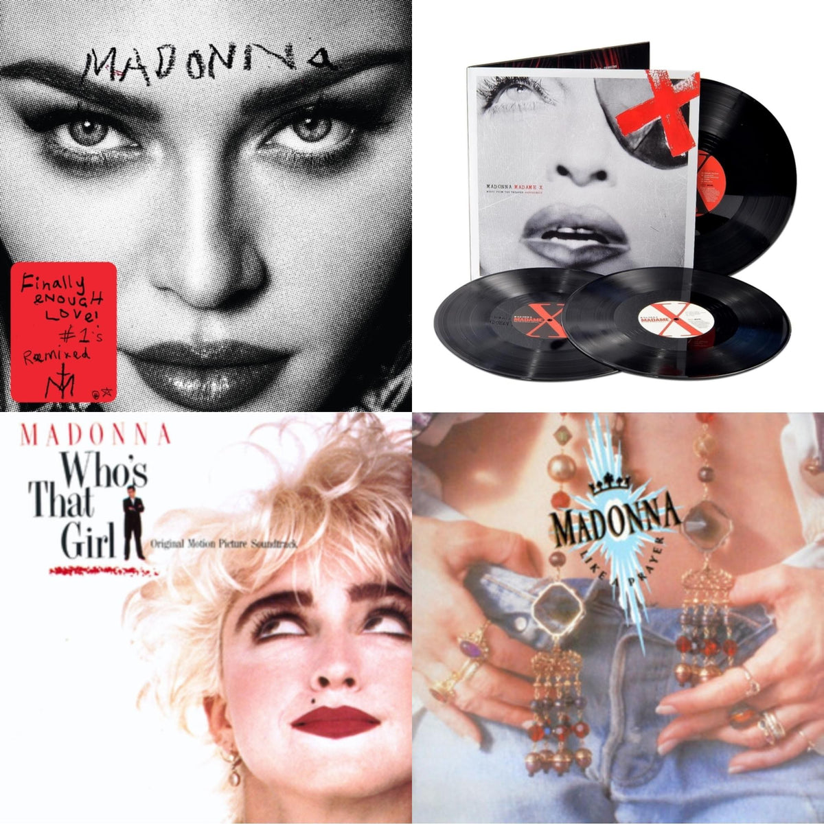 Like A Prayer (180G) & Madame X (Live) (3LP) & Finally Enough Love (2LP) & Who's That Girl Ost (Back 2 The 80S) (I)