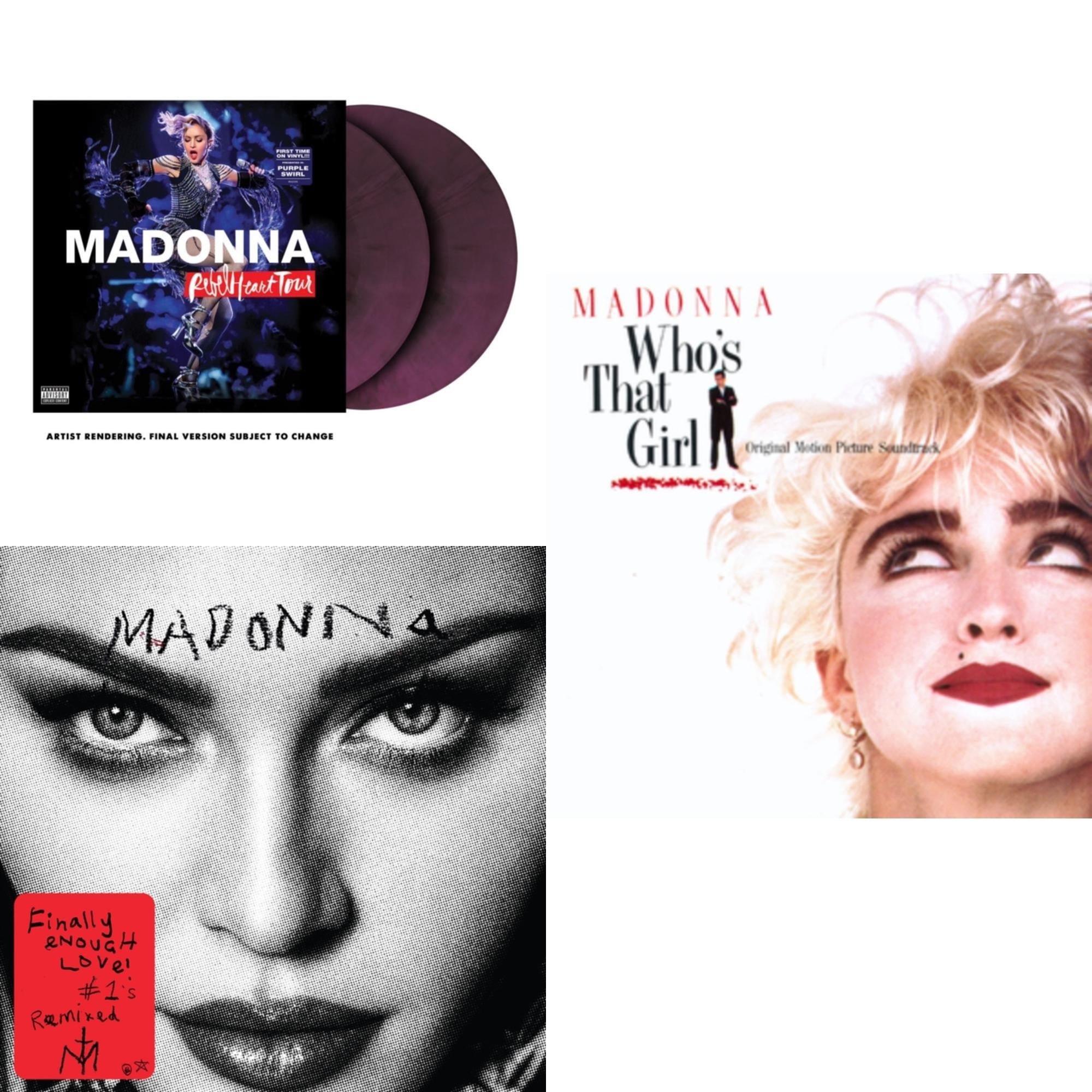 Rebel Heart Tour (X) (Purple Galaxy Swirl Vinyl/2LP) & Finally Enough Love (2LP) & Who's That Girl Ost (Back 2 The 80S) (I)