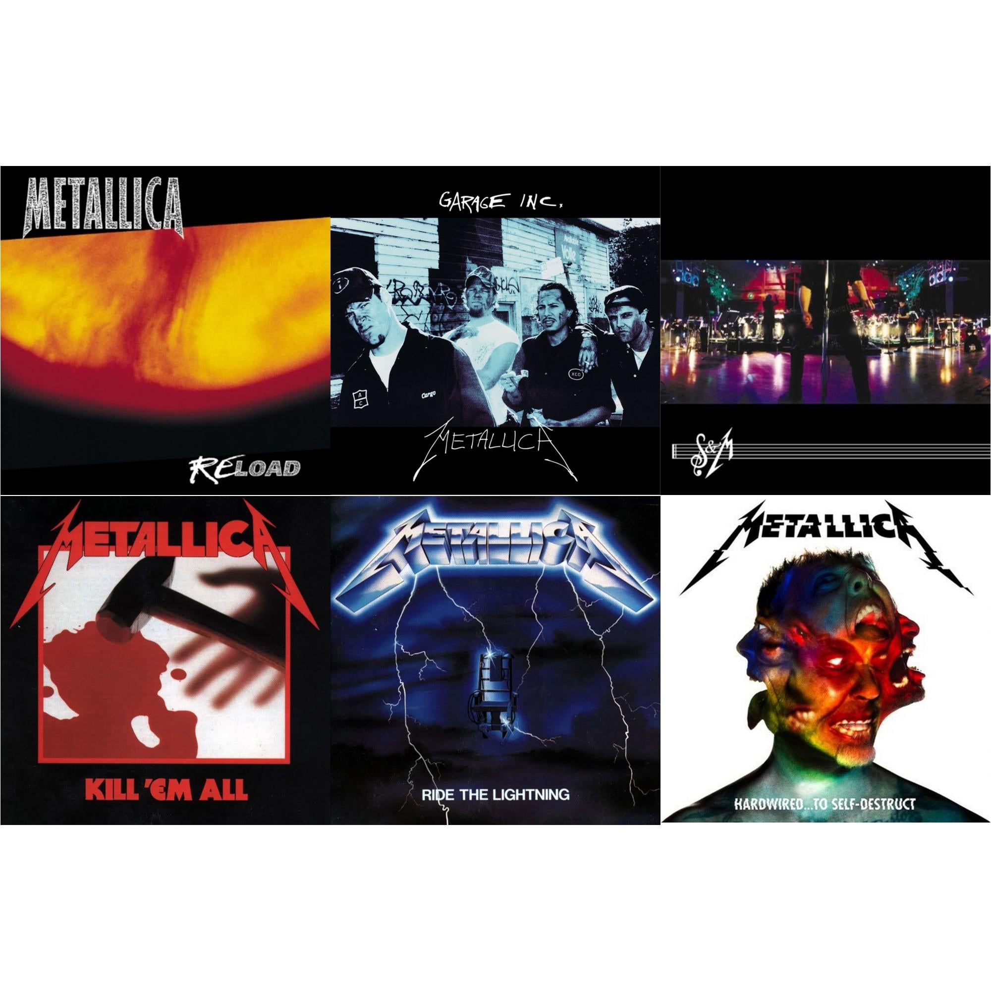 Reload & Garage Inc & S&M & Kill Em All (Remastered) & Ride The Lightning (Remastered) & Hardwired To Self-Destruct (Deluxe)