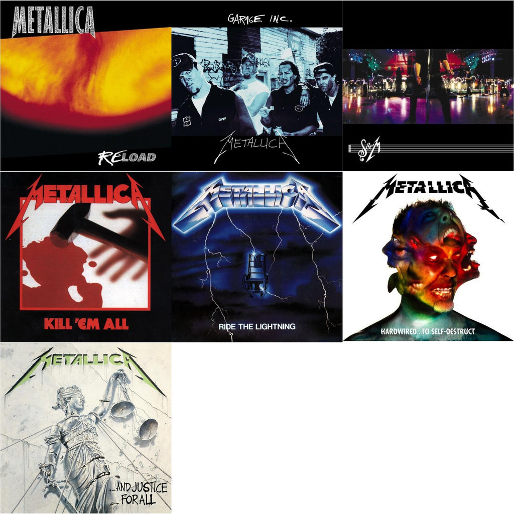 Reload & Garage Inc & S&M & Kill Em All (Remastered) & Ride The Lightning (Remastered) & Hardwired To Self-Destruct (Deluxe) & And Justice For All (Remastered)