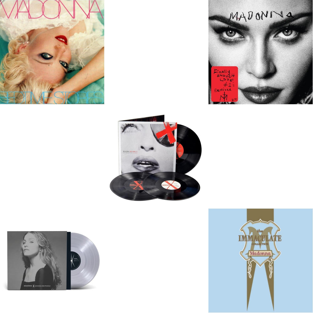 Bedtime Stories (180G) & Veronica Electronica (Clear LP Vinyl) & Madame X (Live) (3LP) & Finally Enough Love (2LP) & Immaculate Collection (2LP)