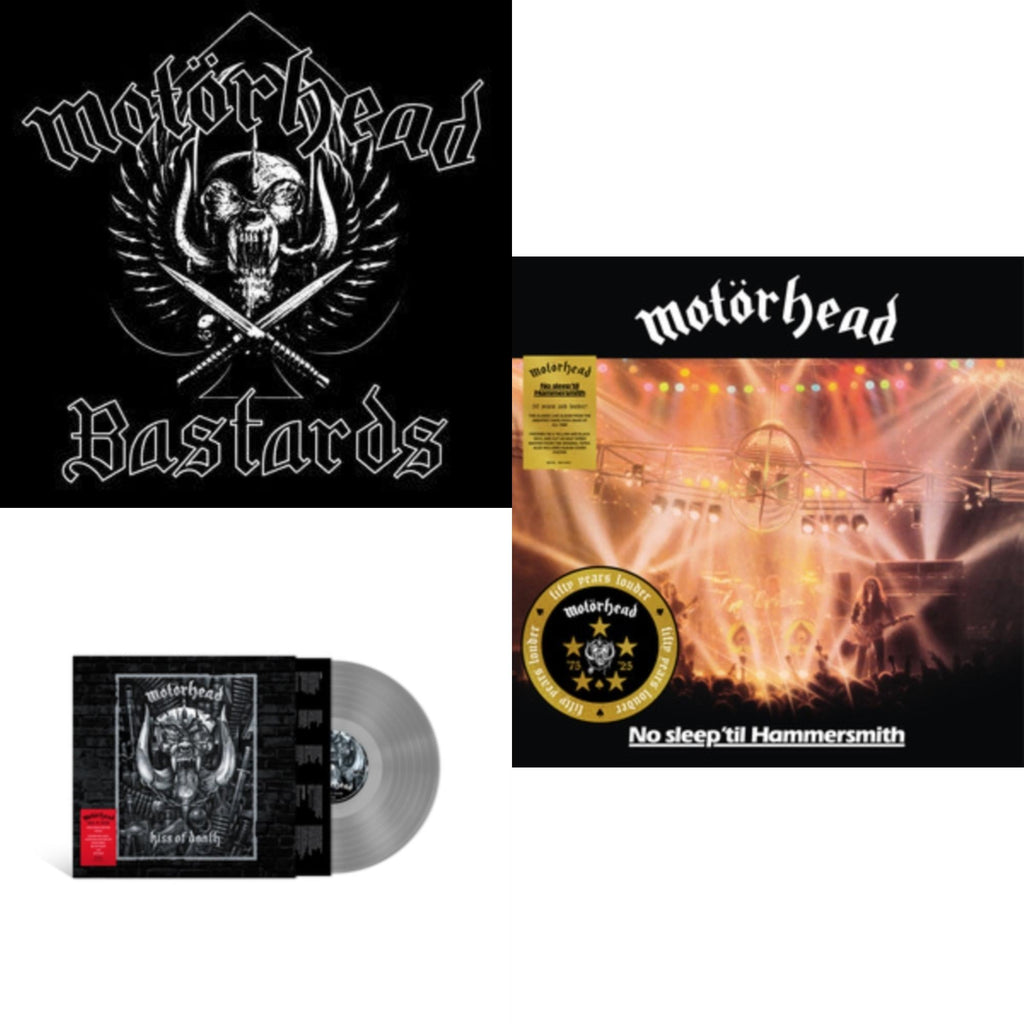 Bastards (Black/Red Splatter LP Vinyl) & Kiss Of Death & No Sleep Til Hammersmith (50Th Anniversary) (Yellow/Black LP Vinyl/Half-Speed)