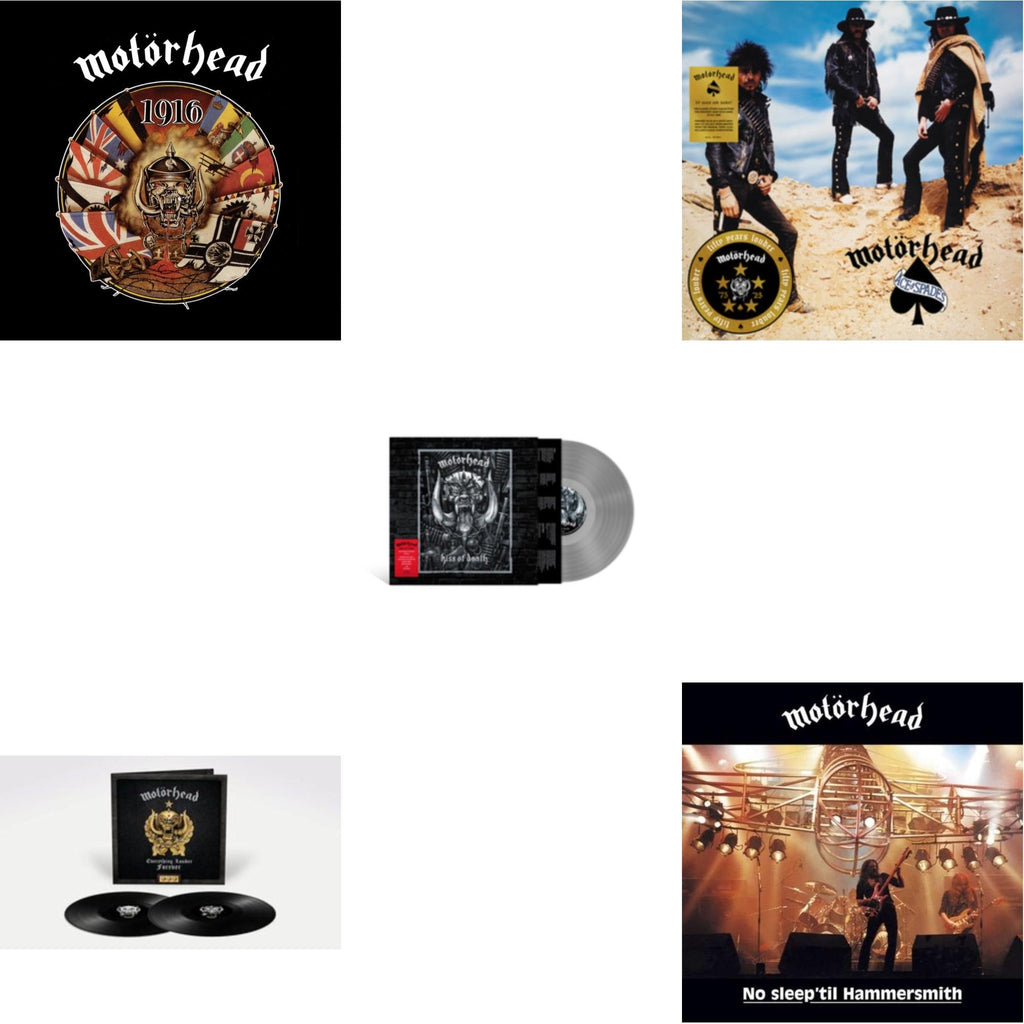 1916 & Everything Louder Forever - The Very Best Of (2LP) & Kiss Of Death & Ace Of Spades (50Th Anniversary) (Blue/White LP Vinyl/Half-Speed Master) & No Sleep Til Hammersmith
