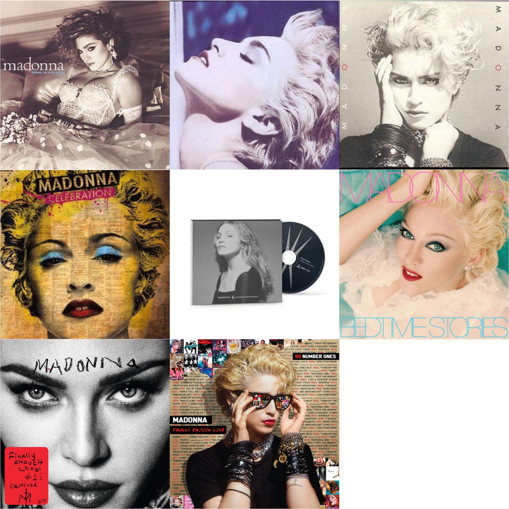 Like A Virgin & True Blue & Madonna & Celebration & Veronica Electronica & Bedtime Stories (Deluxe) (The Untold Chapter) (2CD) & Finally Enough Love & Finally Enough Love: 50 Number Ones (3CD)
