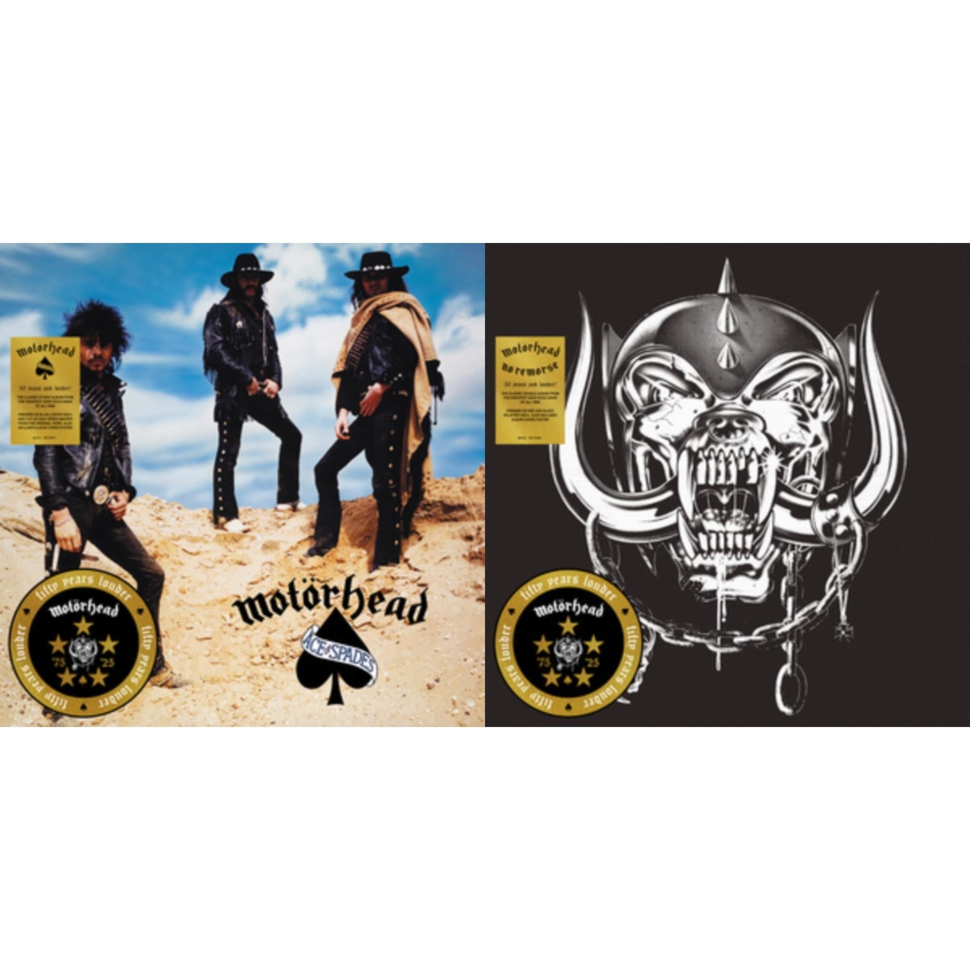 Ace Of Spades (50Th Anniversary) (Blue/White LP Vinyl/Half-Speed Master) & No Remorse (50Th Anniversary) (Red/Black Splatter Vinyl/2LP)