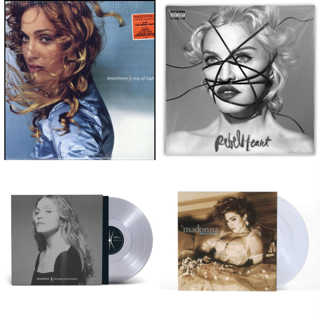 Ray Of Light (2LP/180G) & Rebel Heart & Veronica Electronica (Clear LP Vinyl) & Like A Virgin (Clear LP Vinyl)