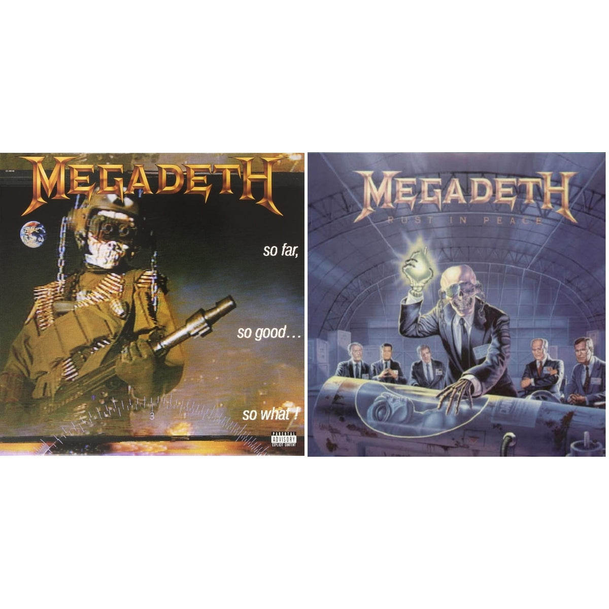 Megadeth - Rust In Peace & So Far So Good So What - LP Vinyl Bundle