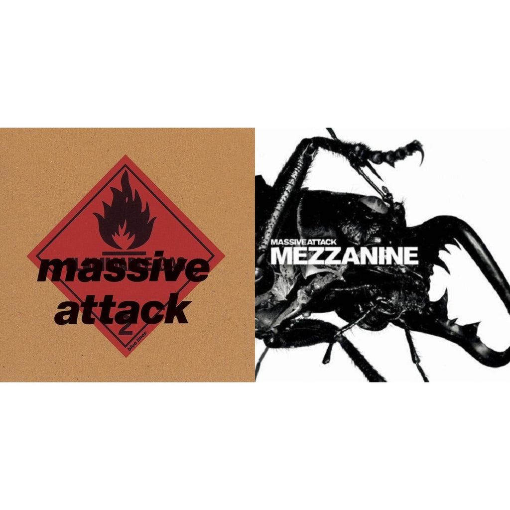 Massive Attack - Mezzanine & Blue Lines - LP Vinyl Bundle