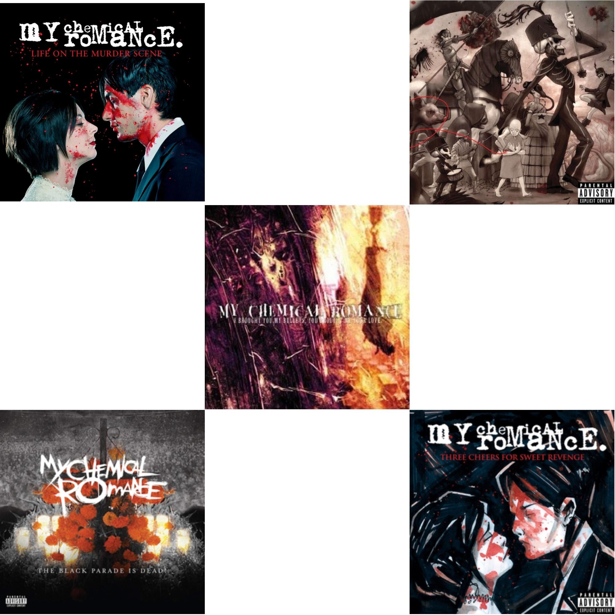Life On The Murder Scene & Black Parade Is Dead! & I Brought You My Bullets You Brought Me Your Love & Black Parade (X) (2LP) & Three Cheers For Sweet Revenge